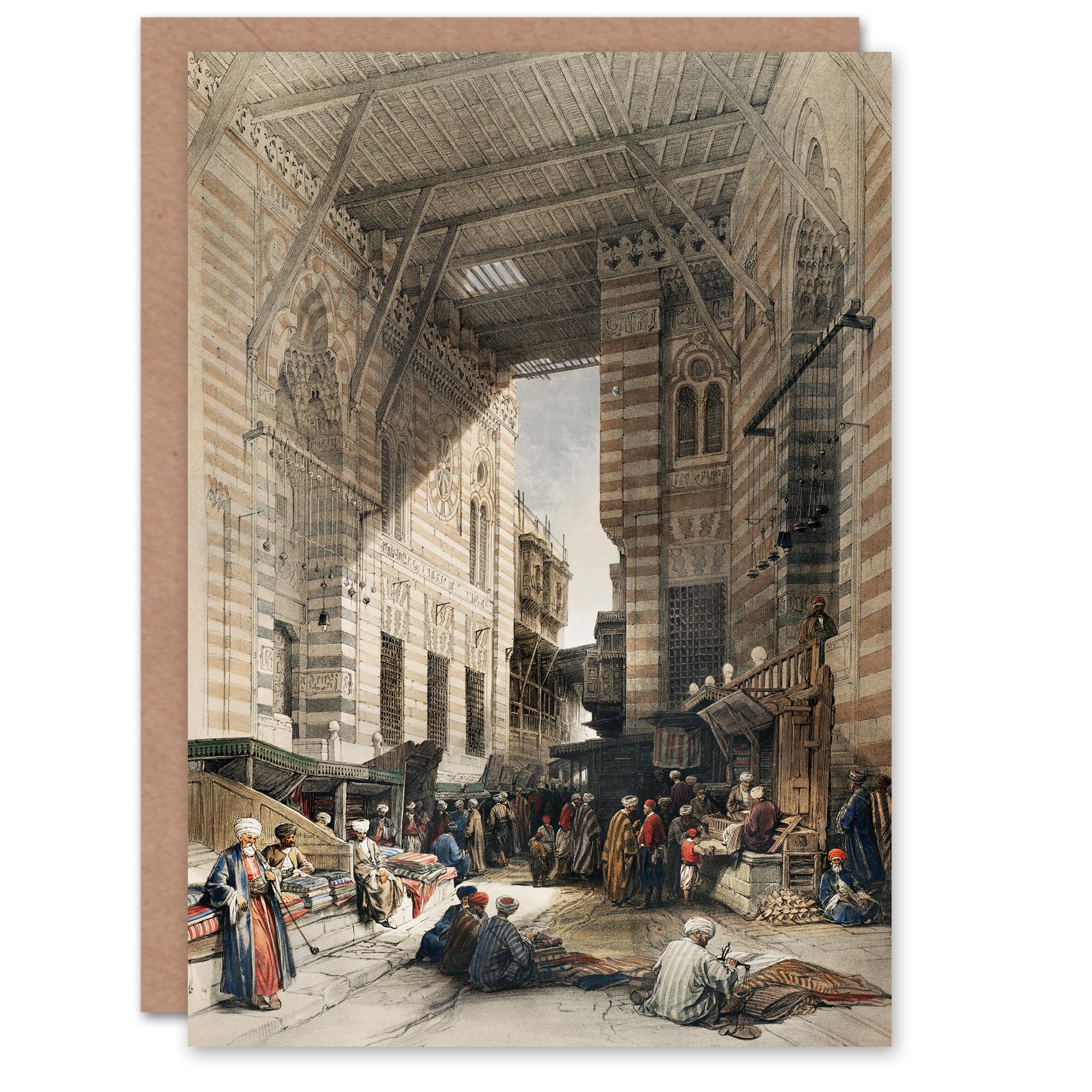 Artery8 David Roberts Art Card Silk Mercer Bazaar El Ghatreshyeh