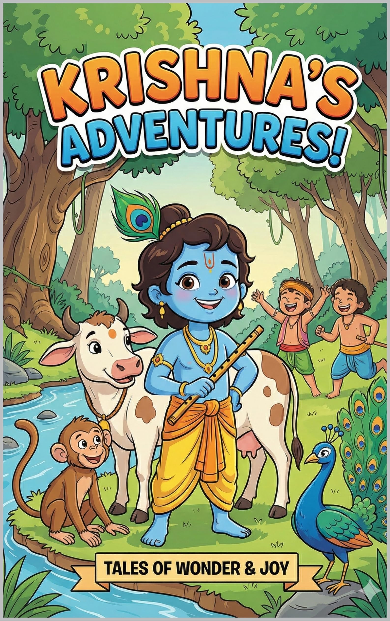 Krishna’s Adventures!: Tales of Wonder & Joy — A Magical Journey of Friendship, Kindness, and Divine Play (English Edition)