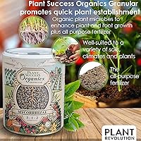 Vista 6 de Mycorrhizal Fungi Plus Starter Fertilizer for Plants, Made in The USA, Plant Success Organics, Root Stimulator, Treats 480 Plants, Ultra