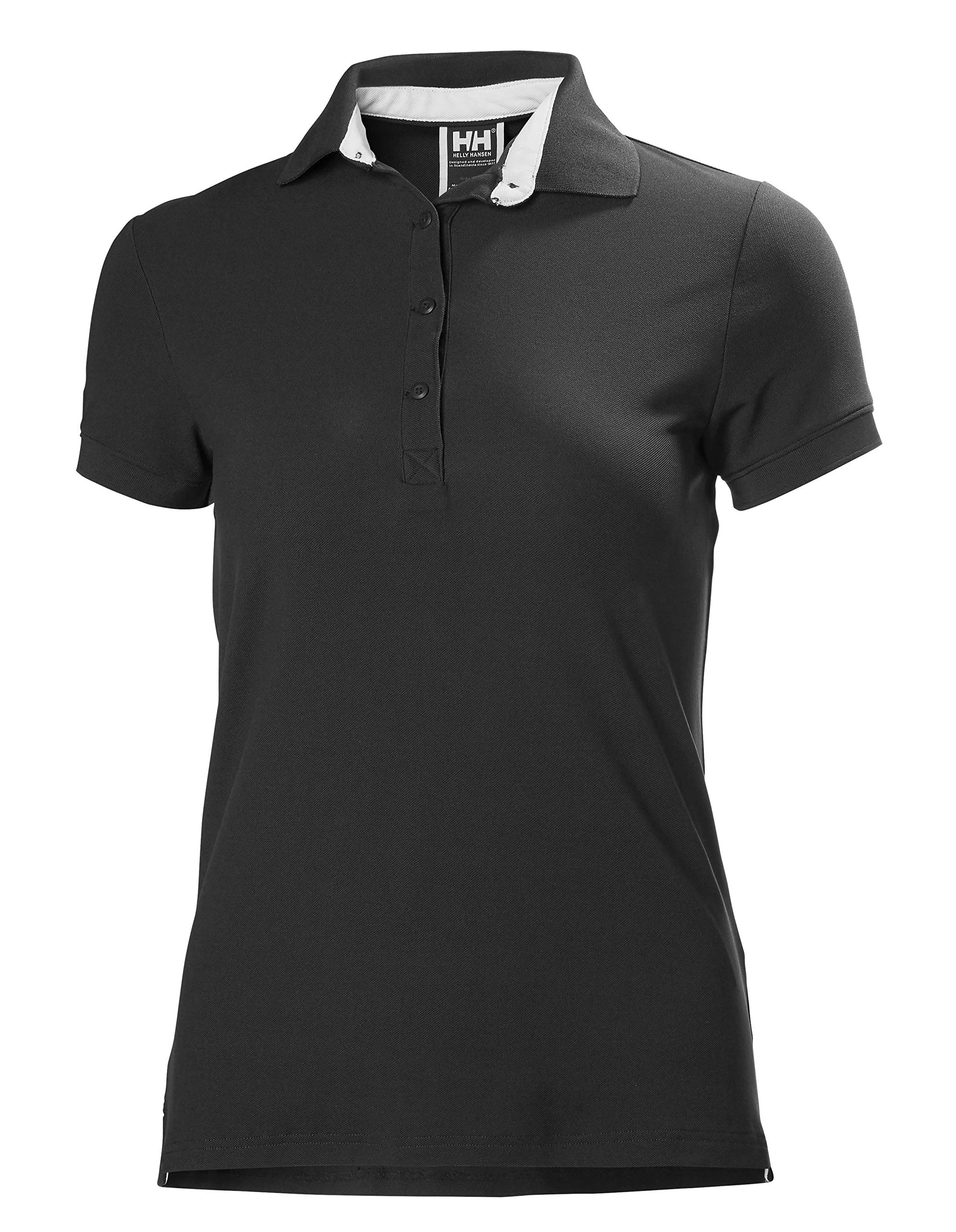 Helly Hansen Women's W Crewline Polo, Ebony, L