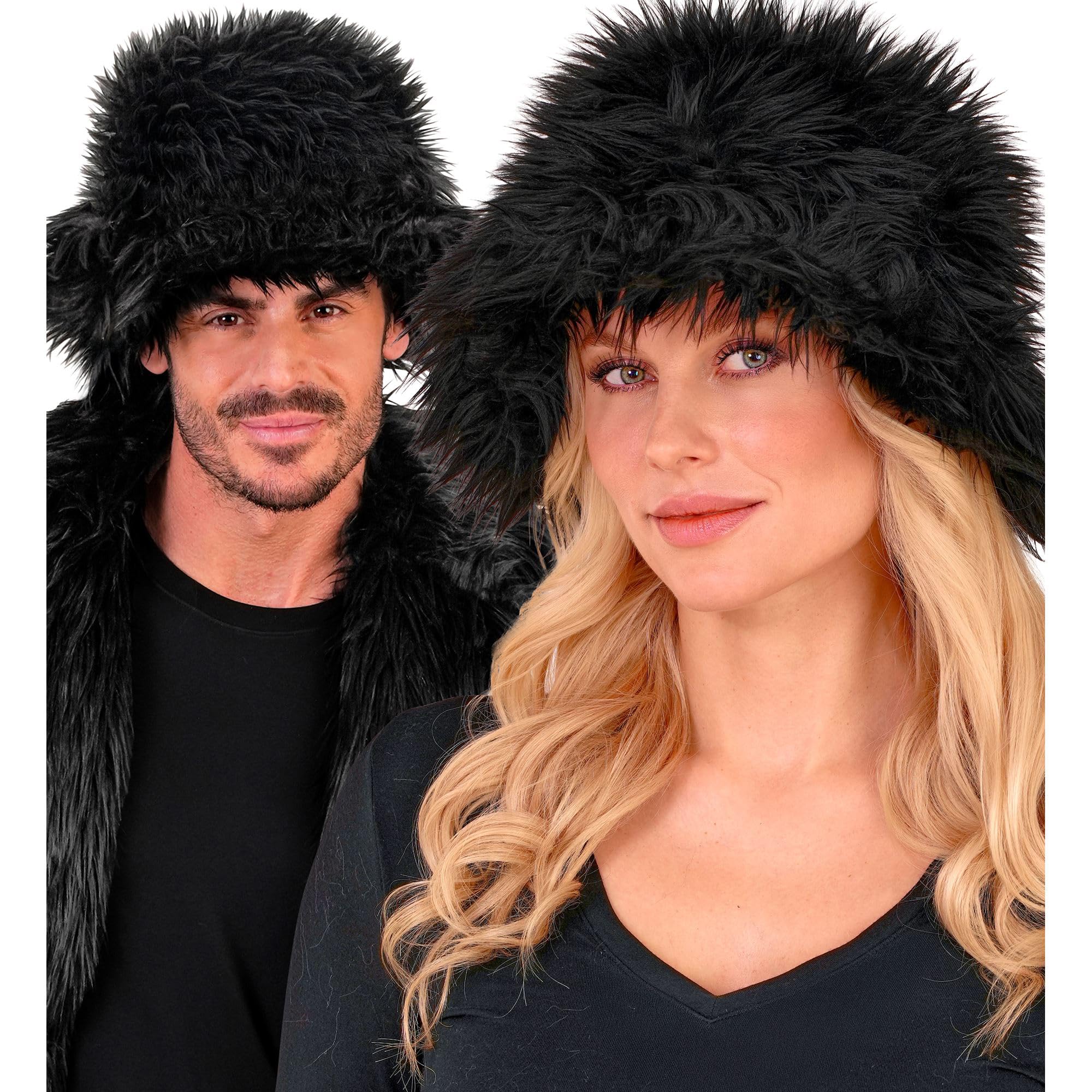 W WIDMANN MILANO Party Fashion - Plush Fishing Hat, Fluffy Fishing Hat, Accessory for Festivals Carnival, Theme Parties - Image 3