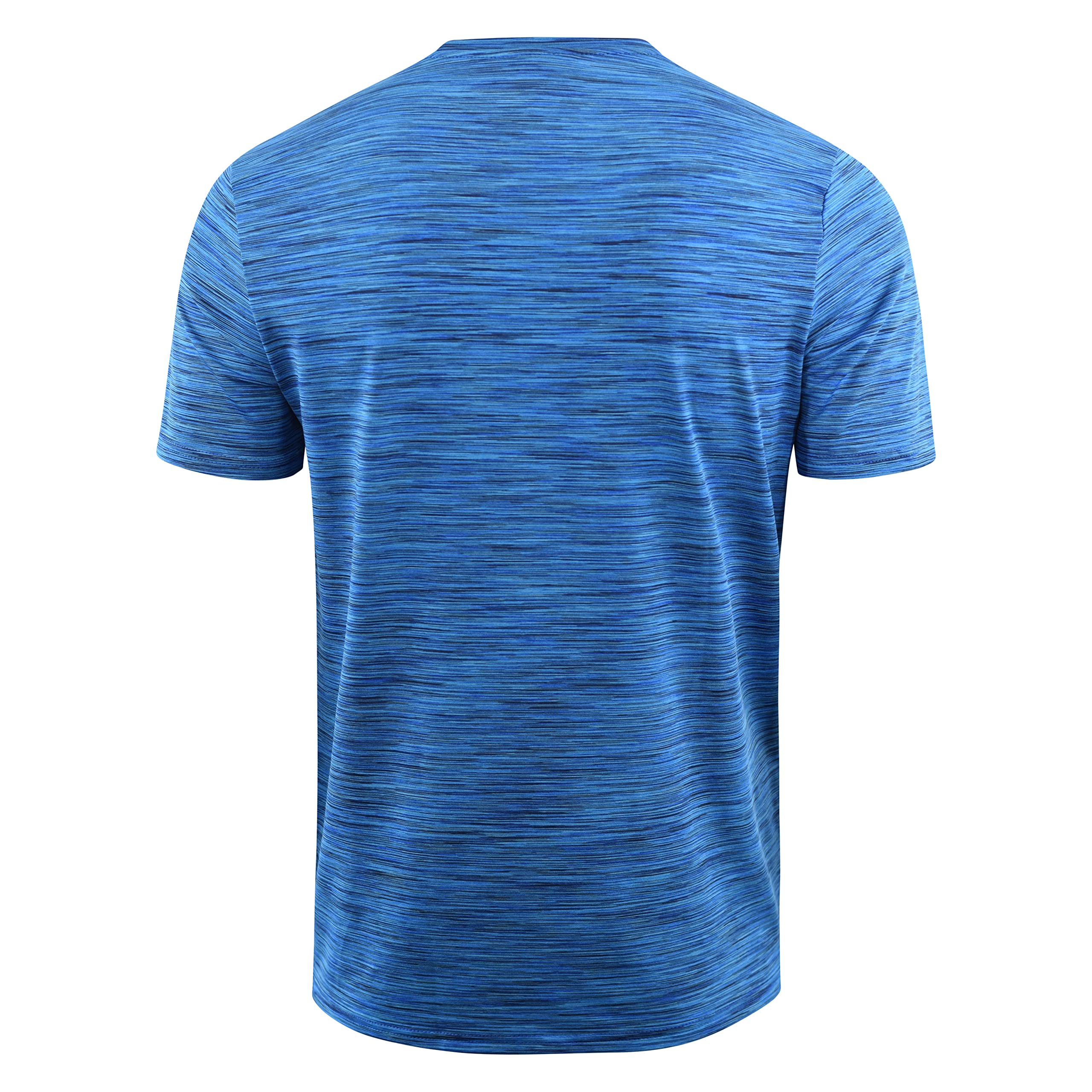 Kandor Męski T-shirt na siłownię i krótki zestaw – proaktywne męskie spodenki sportowe, trwałe męskie koszulki treningowe o wysokiej intensywności, elastyczne spodenki treningowe, odprowadzające wilgoć i rozciągliwe spodenki treningowe i koszulka UK, Nieb
