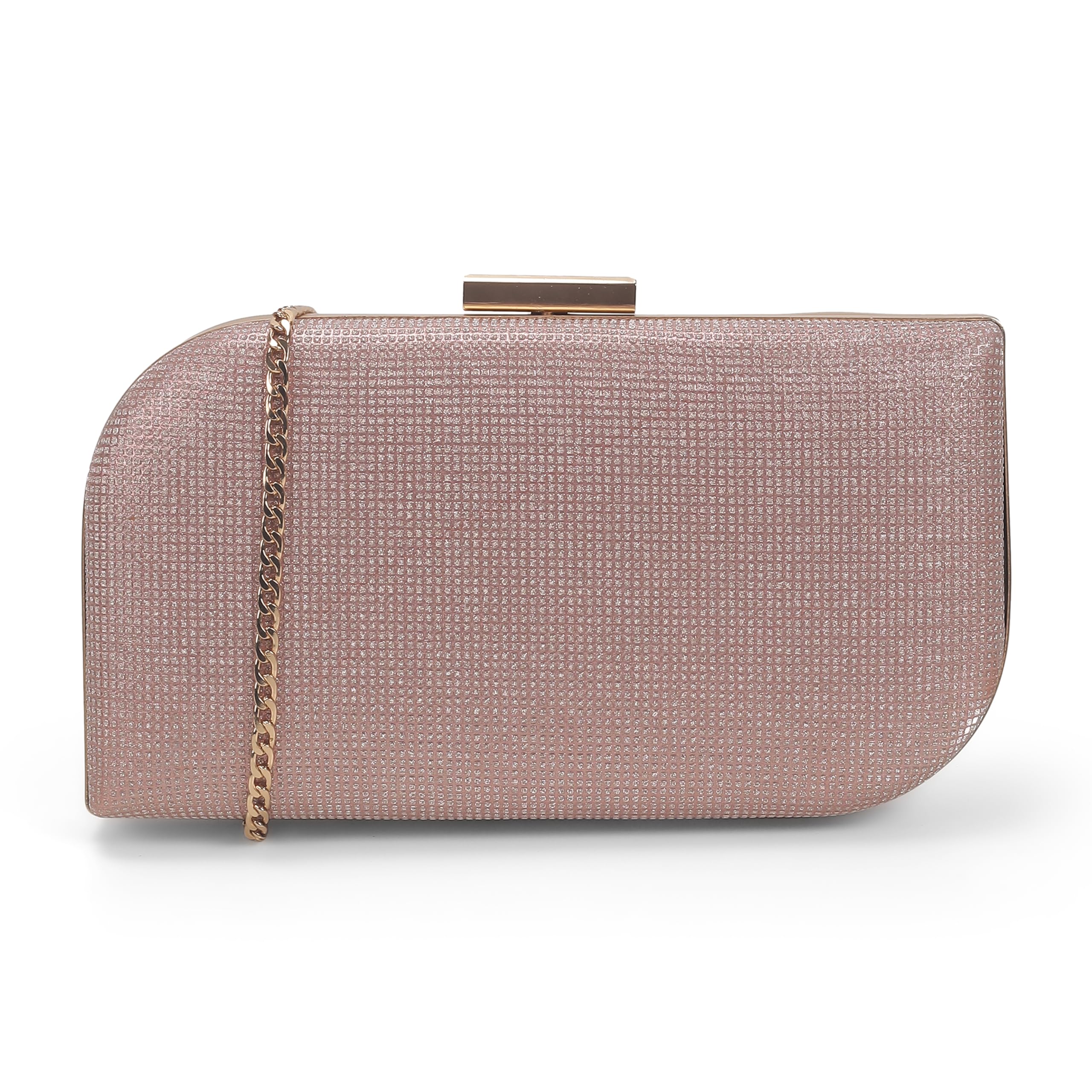 Women Fashion PU Soft Body Lock closure Solid Clutches-image-3