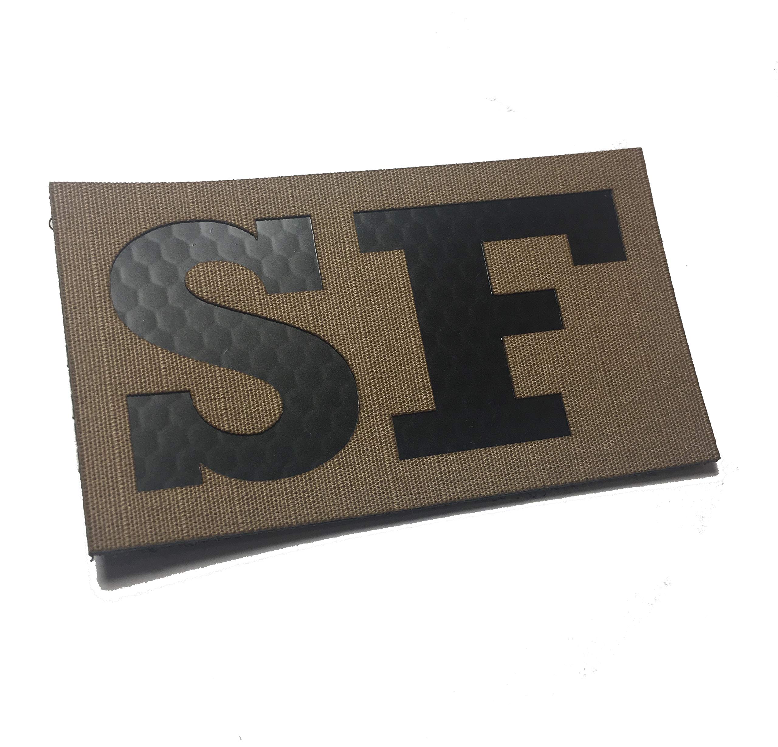 Security Forces SF 3.5x2 Inch Infrared Coyote Spice Brown IR Reflective Us Flag Patch