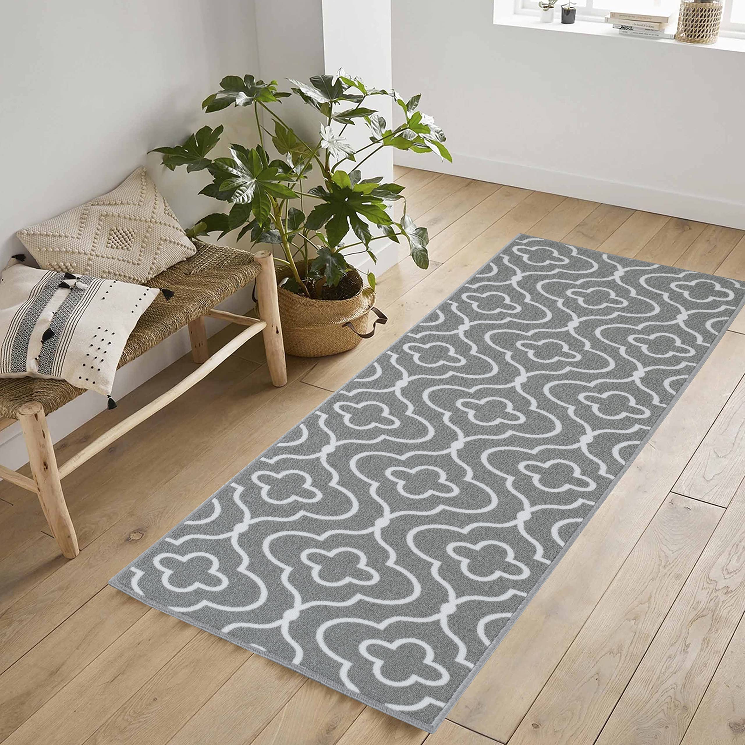 Washable Door Mat Kitchen Mats Non Slip Geometrical Design Hall Runner- Indoor Door Mat - Hallway-Passage Corridor Doormats - Floor Mat — view 69