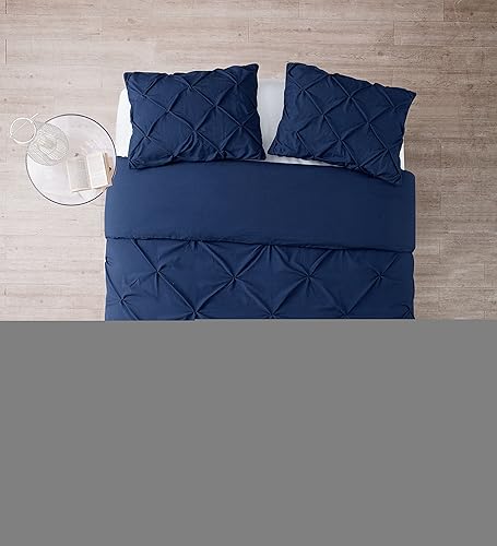 Miniatura 2 de VCNY Home Juego de edredón Carmen Collection, King, azul marino, 18 piezas