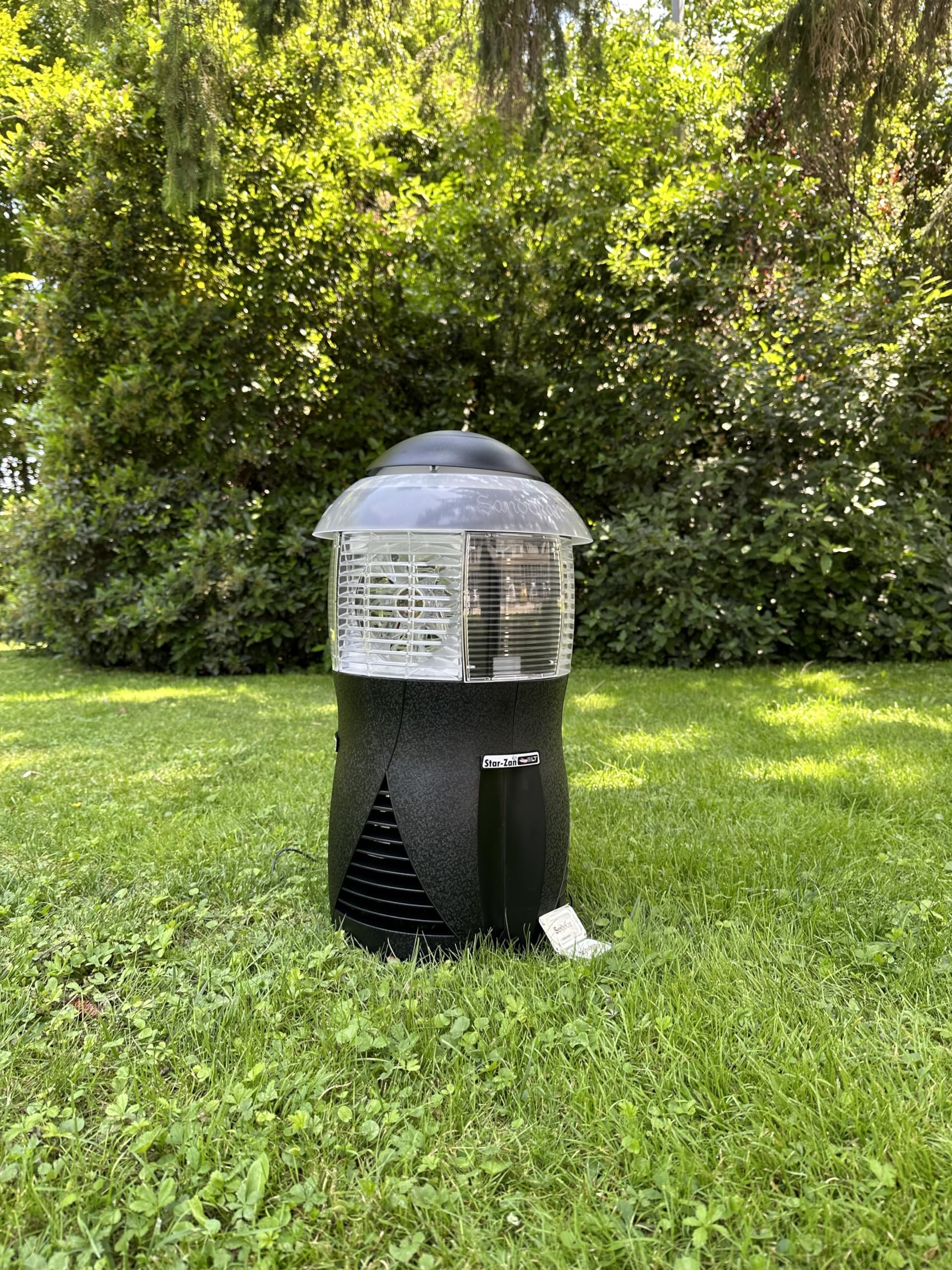 Sandokan, Antizanzare Giardino fino a 1000mq – Lampada Zanzare Esterno con Ventola – Aspira Zanzare Elettrico Silenzioso – Antizanzare Giardino da Esterno Senza Veleni, Made In Italy