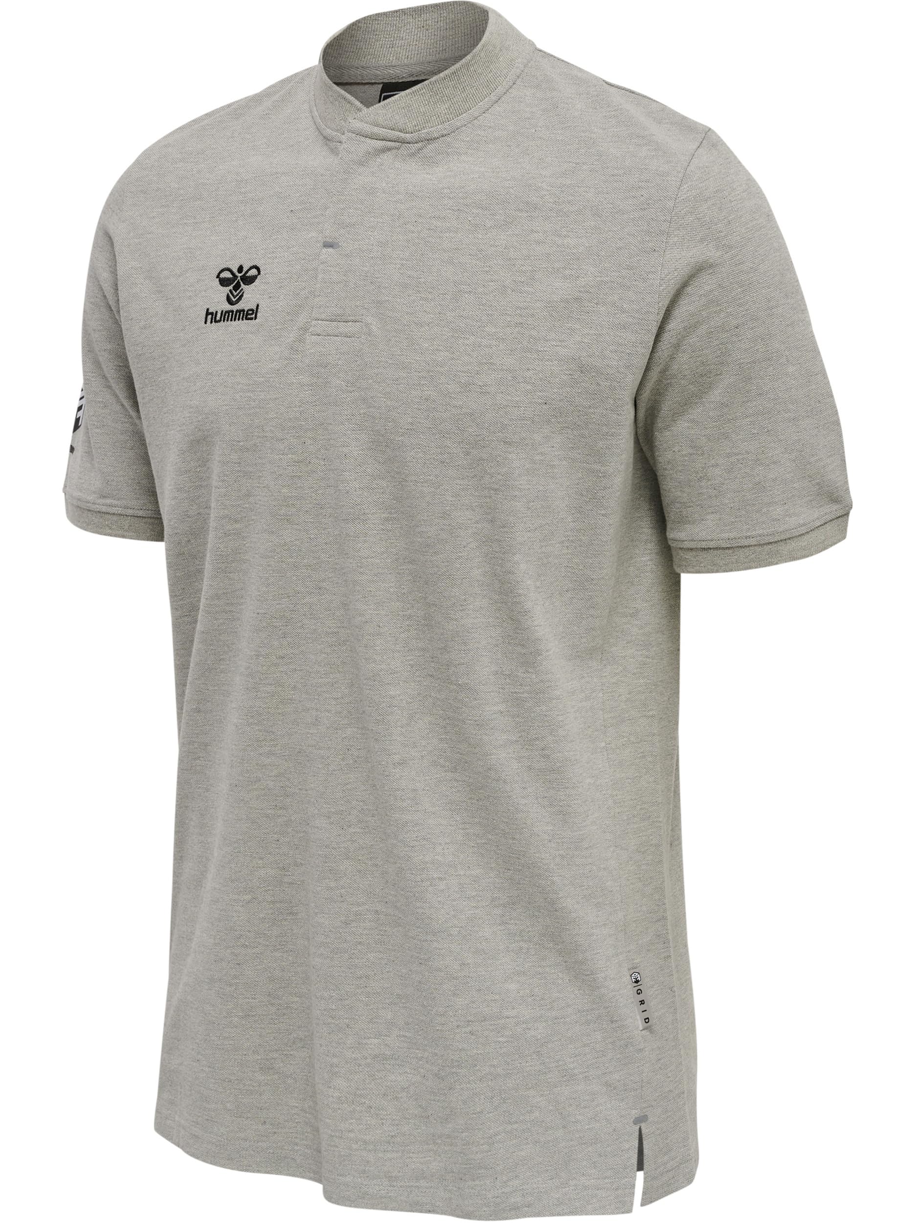 hummel Hmlmove Grid Polo Men's Multisport Polo Shirt Grey Melange