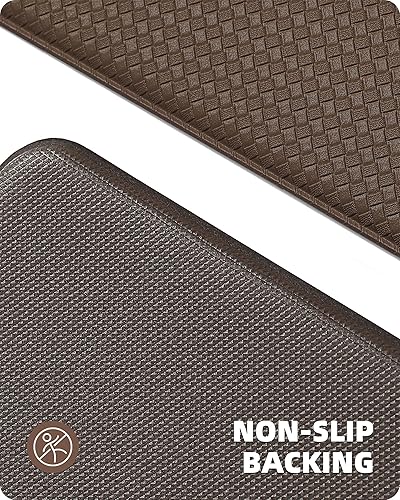 Miniatura 4 de Color&Geometry Alfombras de cocina, alfombra de pasillo de cocina, tapete acolchado antifatiga, antideslizante, impermeable, acolchado de espuma