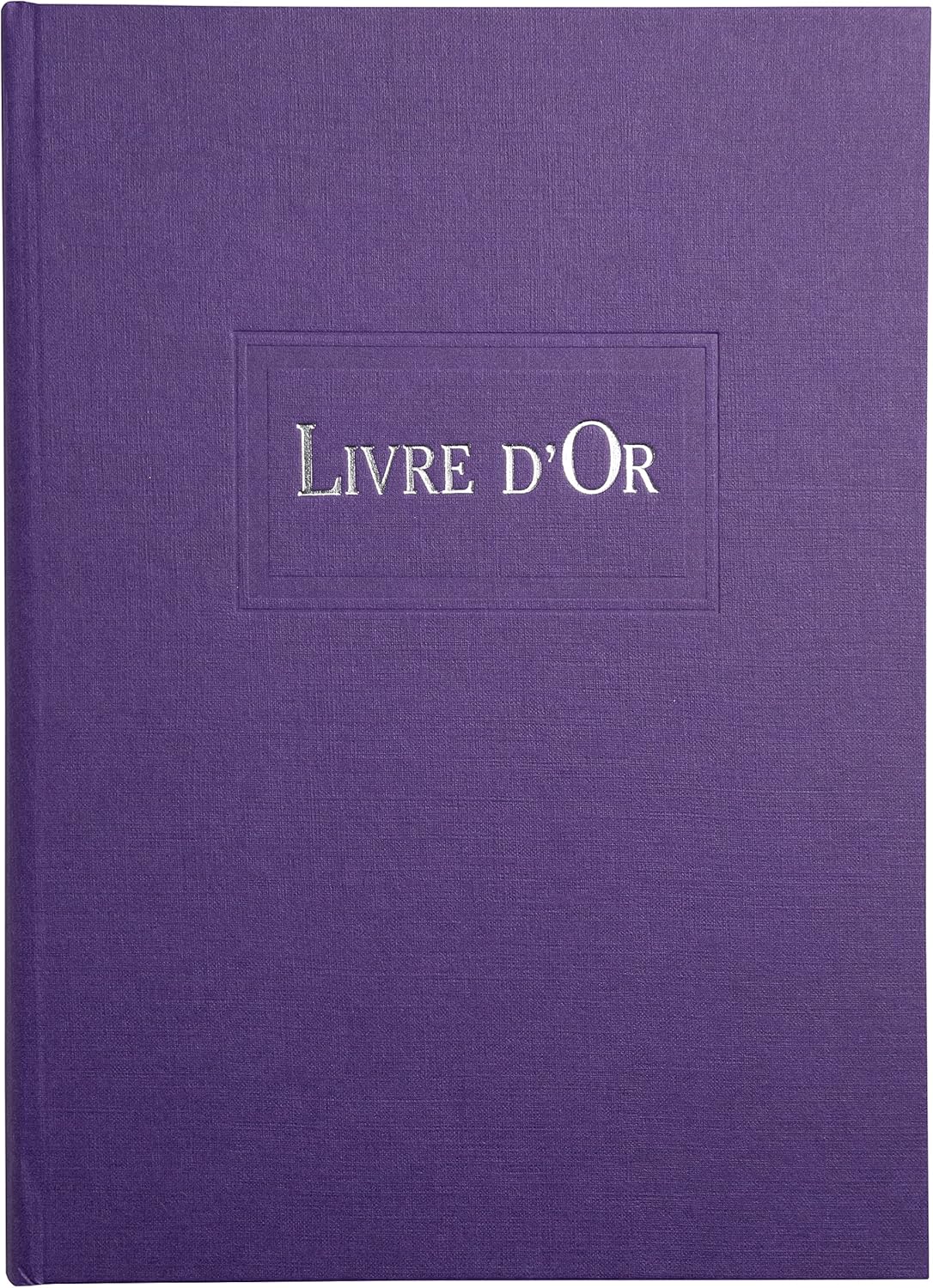 le Dauphin - Ref. 20113D - 1 Guest Book - Outside and Back in Canvas - Vertical Format - Dimensions: 21 x 17 cm - Title in Silver Letters - 96 Plain White Pages - Red Colour