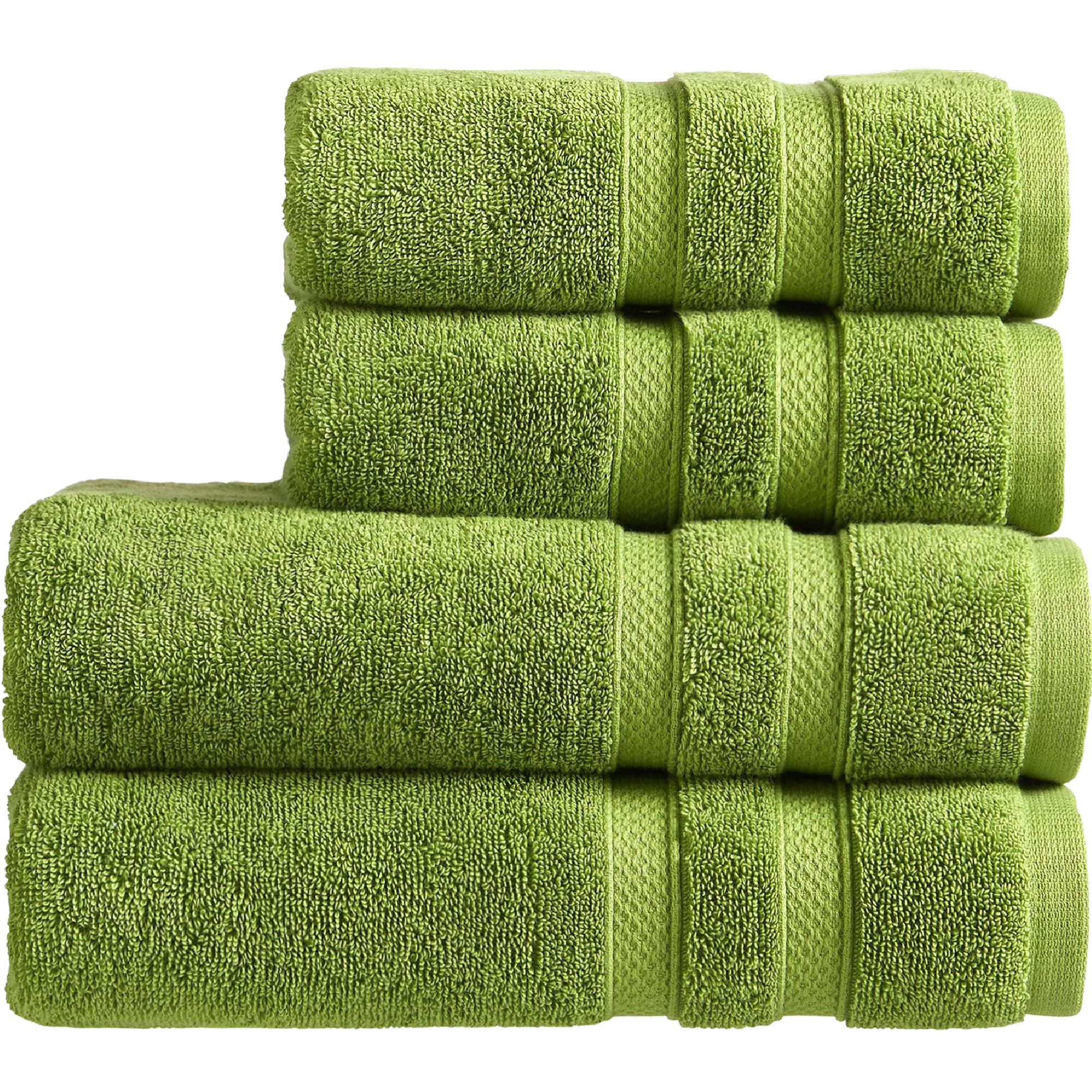 Christy Chroma Bath Towels | Set of 2 | Highly Absorbent Heavyweight 675GSM | Bold and Bright | Soft Velvety Smooth Bathroom Shower Towels | 100% Cotton | Sustainably Made | White — view 48