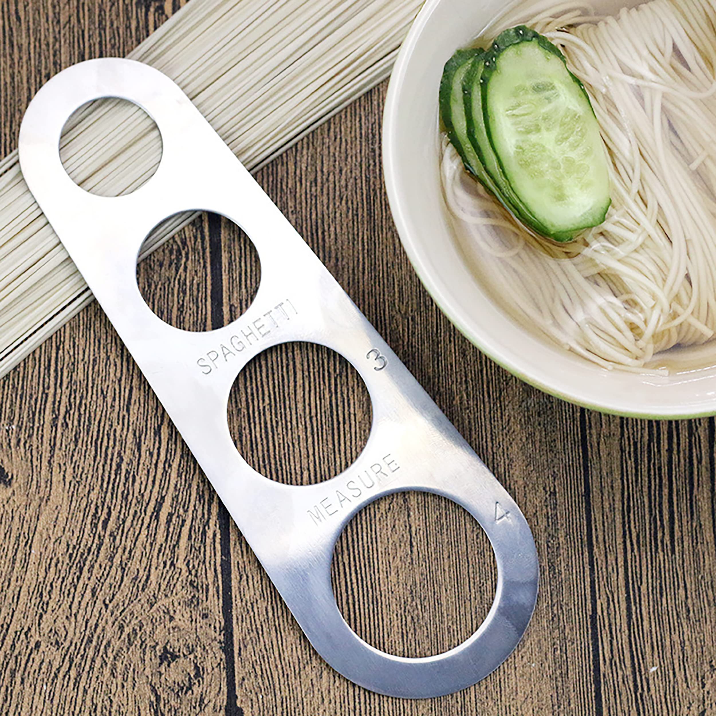 Misuratore Spaghetti In Acciaio Inox - Dosatore Con 4 Fori Per Porzioni - Foto 2