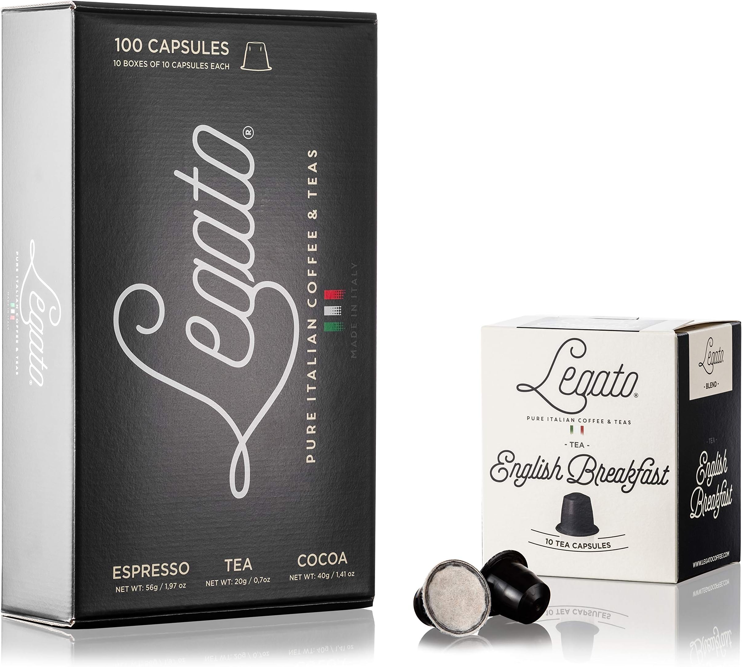 Legato Espresso Capsules (English Breakfast, 100)