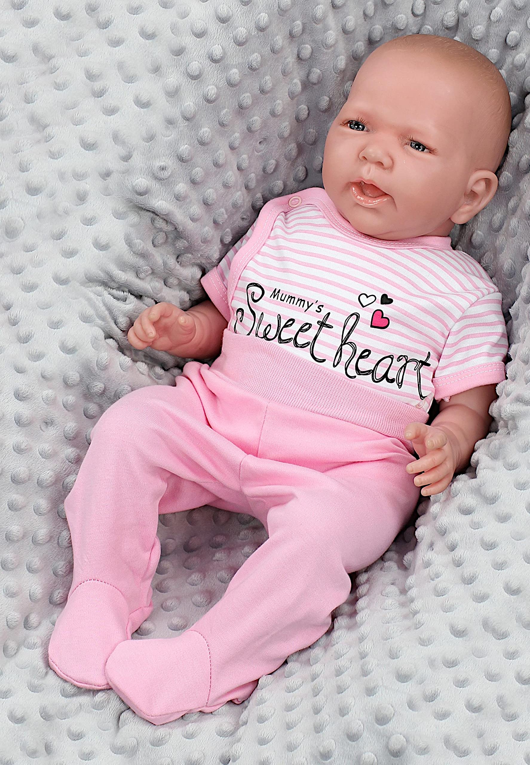 TupTam Baby Body Mädchen 5er Set Kurzarm Wickelbody aus Baumwolle mit Print