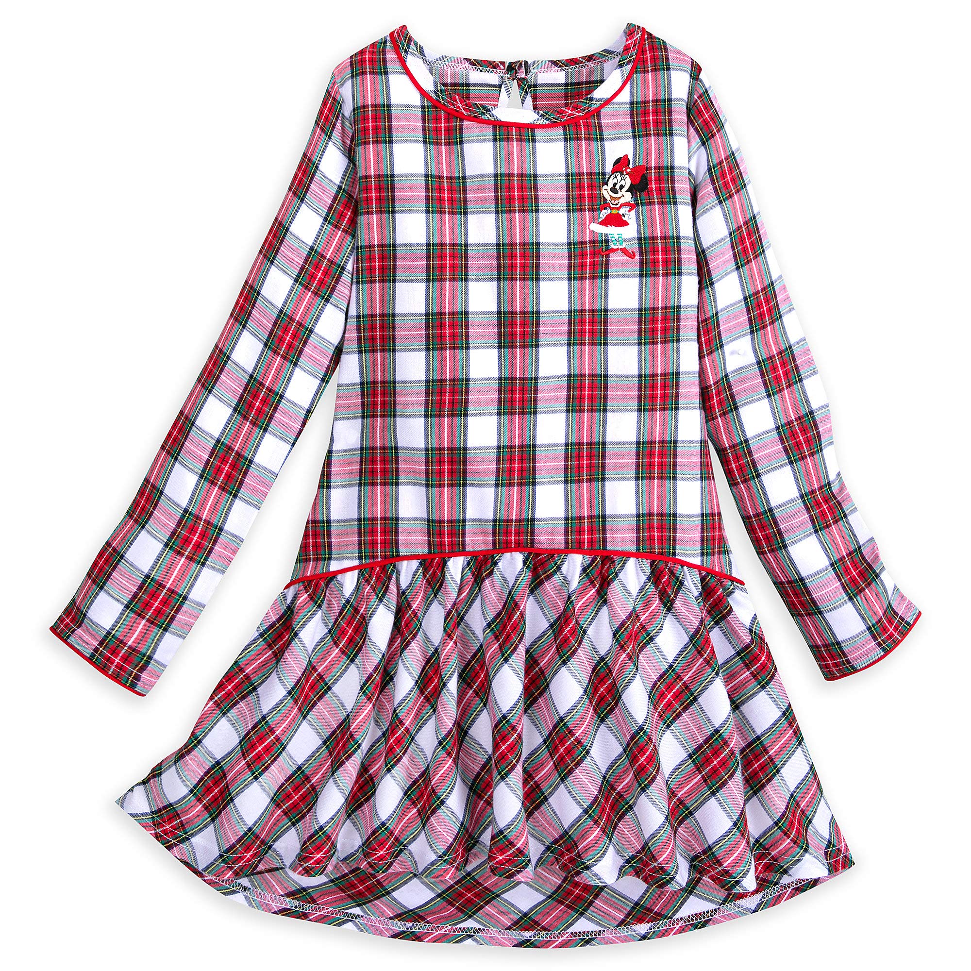 Disney Minnie Mouse Holiday Plaid Nightshirt for Girls, Size 4