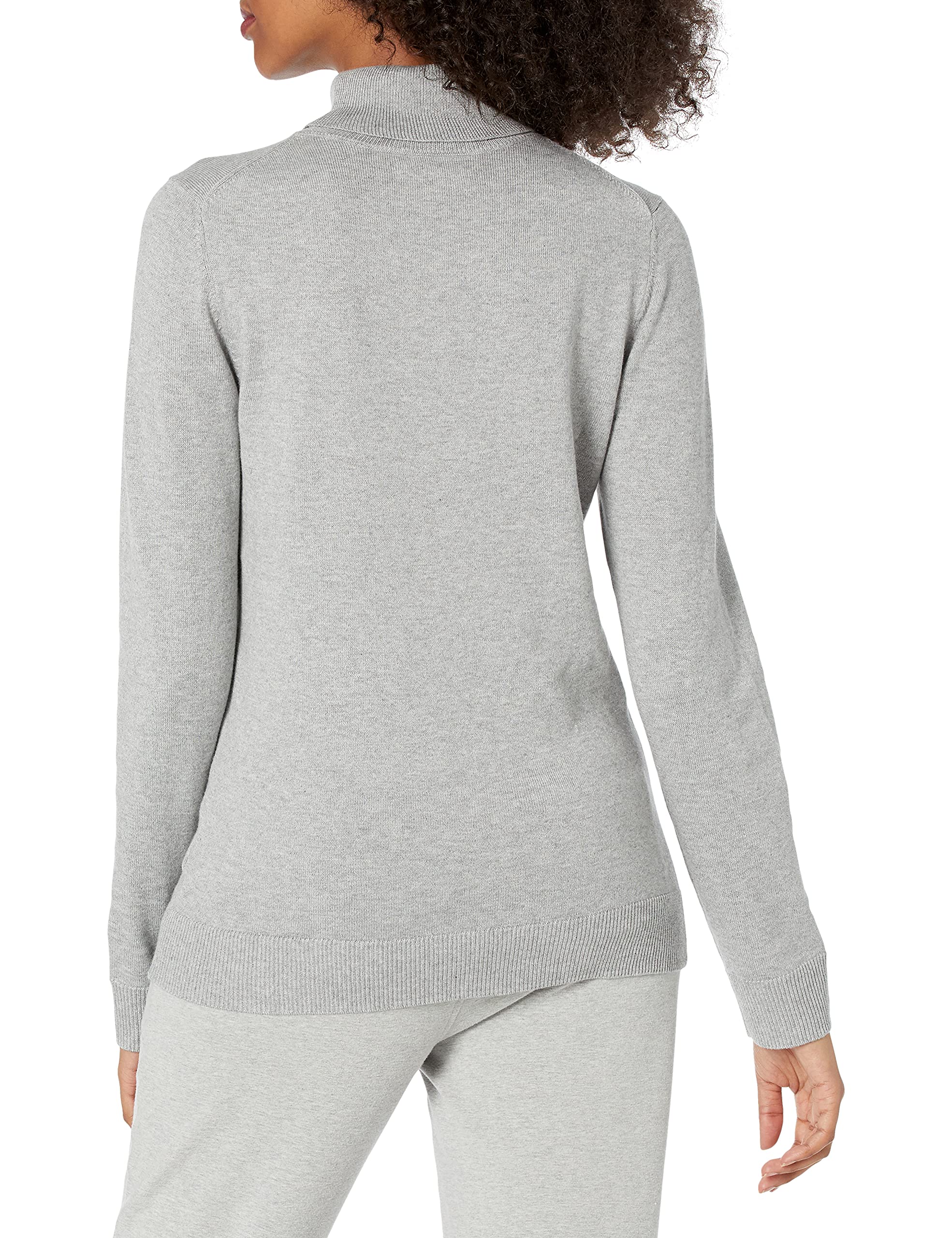 Amazon Essentials Maglione A Collo Alto E Maniche Lunghe Leggero con vestibilità Classica (Taglie Forti Disponibili) Donna