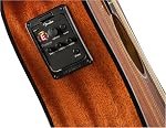 Fender CD-140SCE Guitare électrique tout-mahogany Dreadnought Cutaway Acoustic, avec 2-Year Garantie, système de préampli et de ramassage de poisson, naturel, avec boîtier
