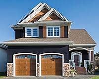 Vista 3 de Mid America Cathedral Open Louver - Persianas estándar de vinilo (1 par)