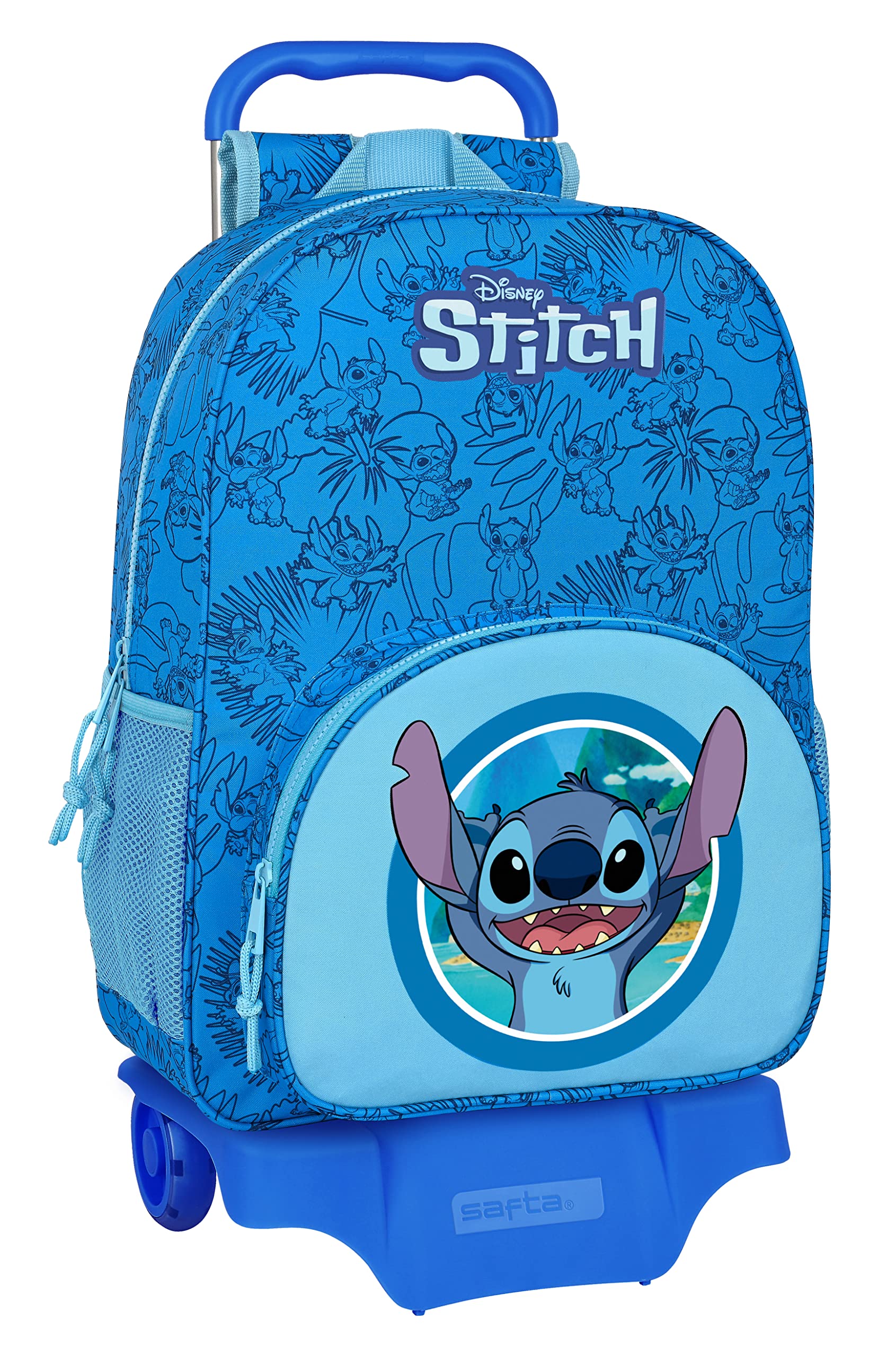 Safta MOCH 180+CARRO 905 STITCH Estándar Azul