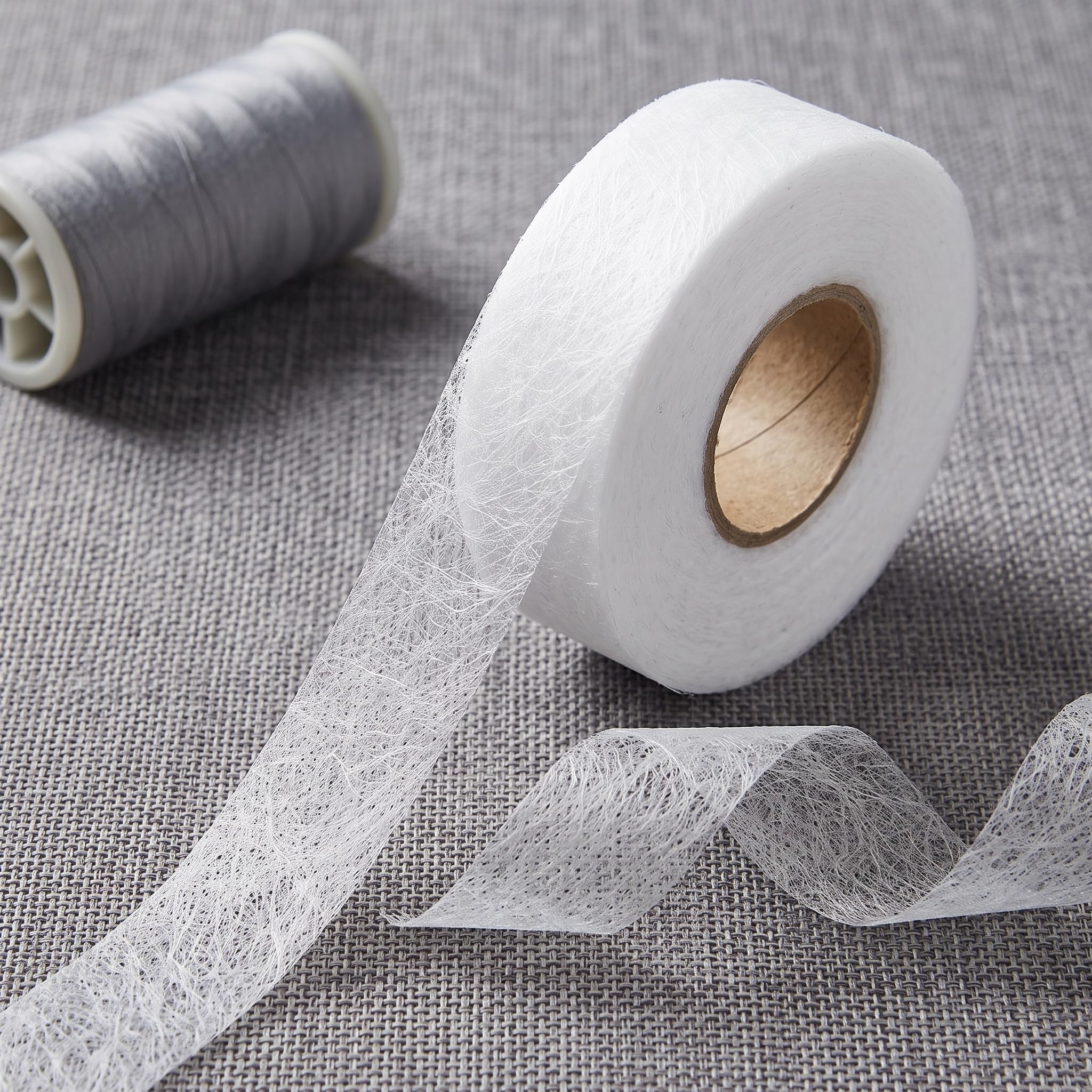 Fabric Fusing Tape - Double Sided Adhesive Hem Tape & Iron On Rivil Civil Tape for Tailoring, Alterations & Home Use (White, 100 Yards) Pack of 1-image-16