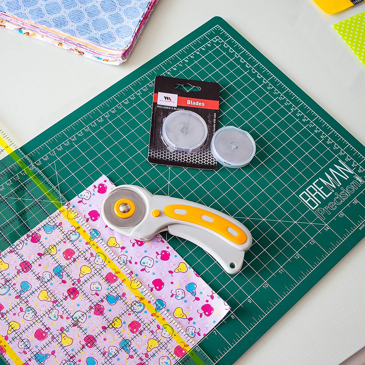 Quilting Tools & Supplies FREE Rotary Cutter Quilting Ruler Foldable A2 Cutting Mat Set for