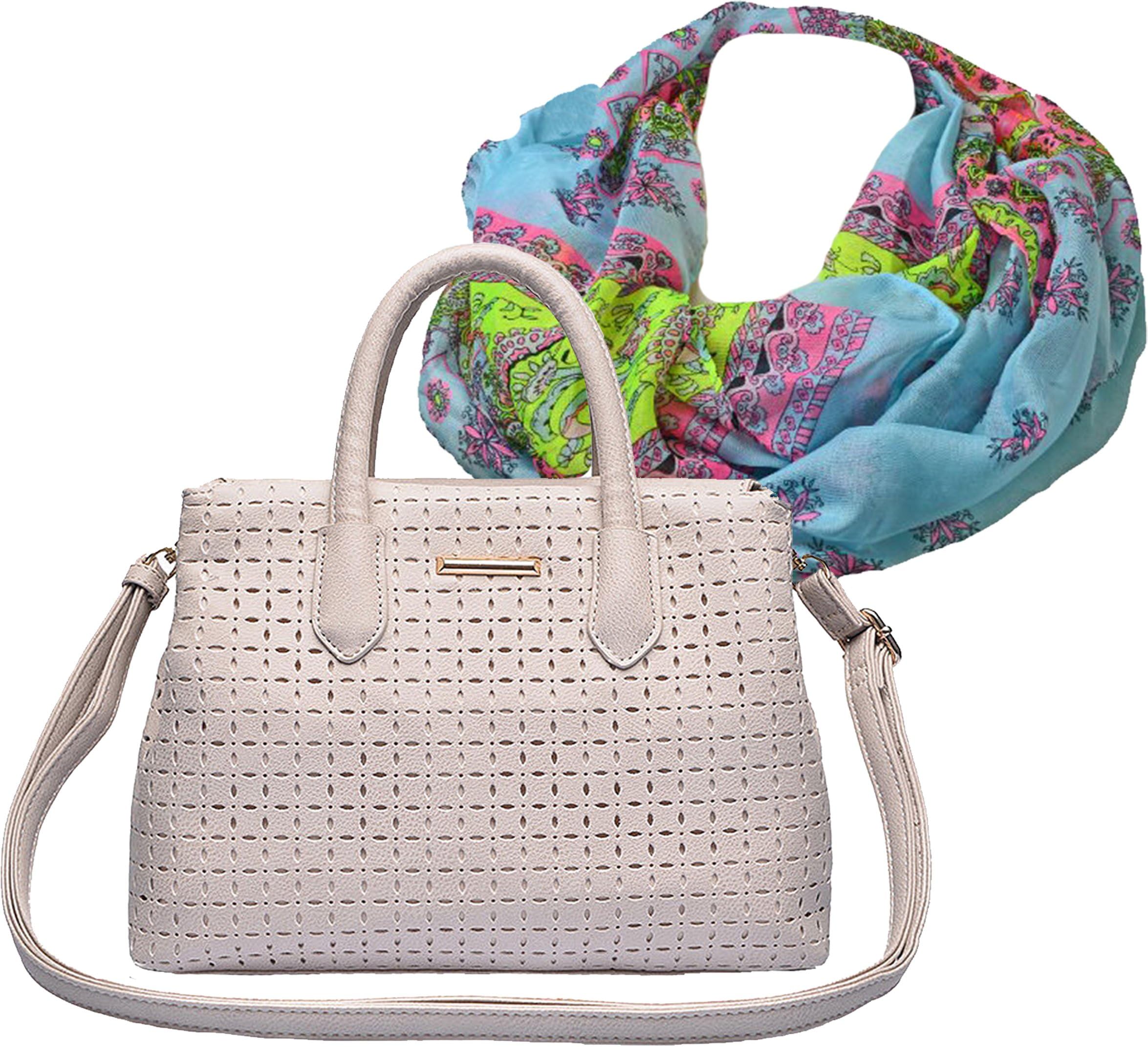 Portogarda Moden Women's Shoulder Bag beige Hellblau Blau Gelb Grün