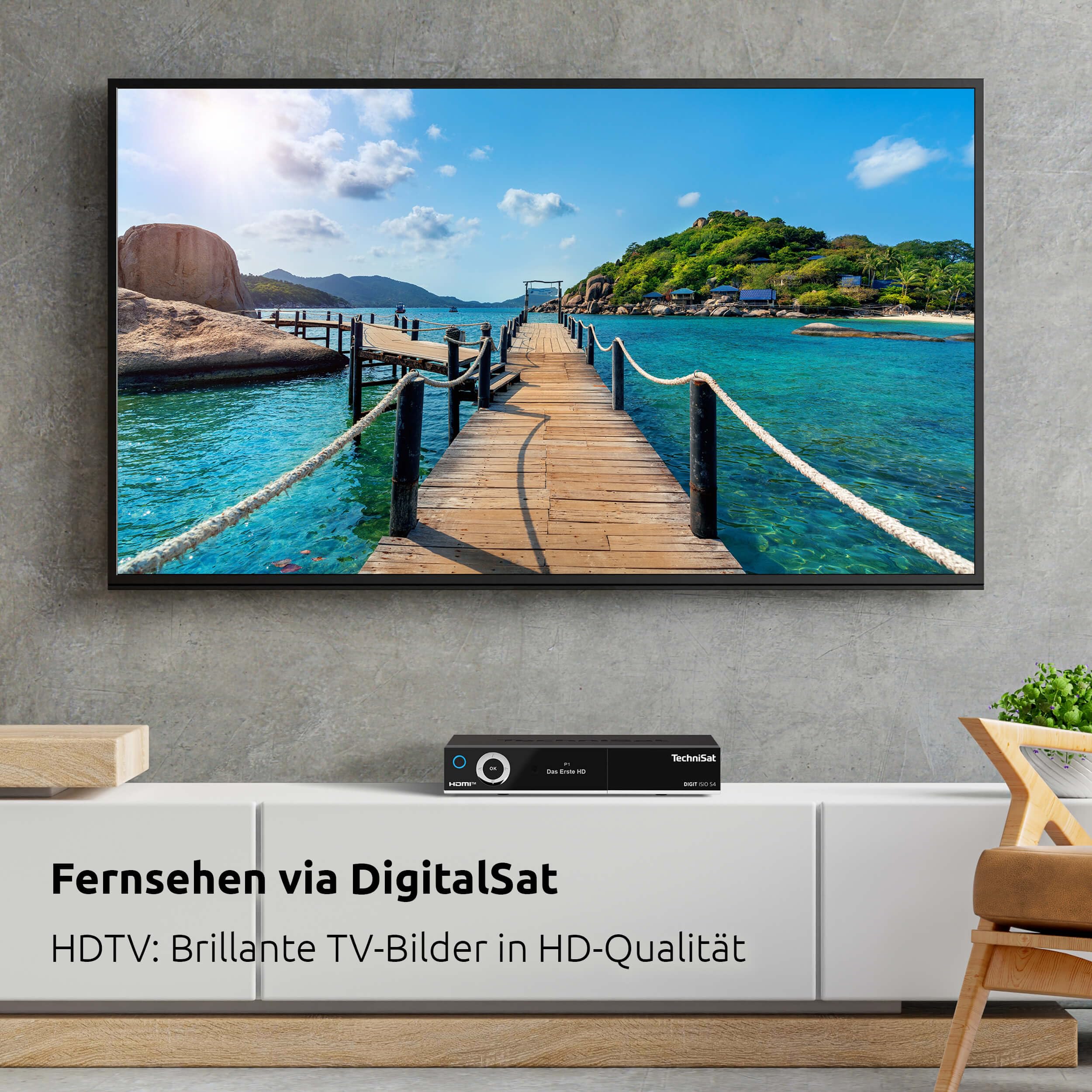 TechniSat DIGIT ISIO S4 – Twin Sat-Receiver mit alphanumerischem Display (HDTV Twin-Tuner, DVB-S2, PVR Aufnahmefunktion via USB, HbbTV, CI+, HDMI) schwarz