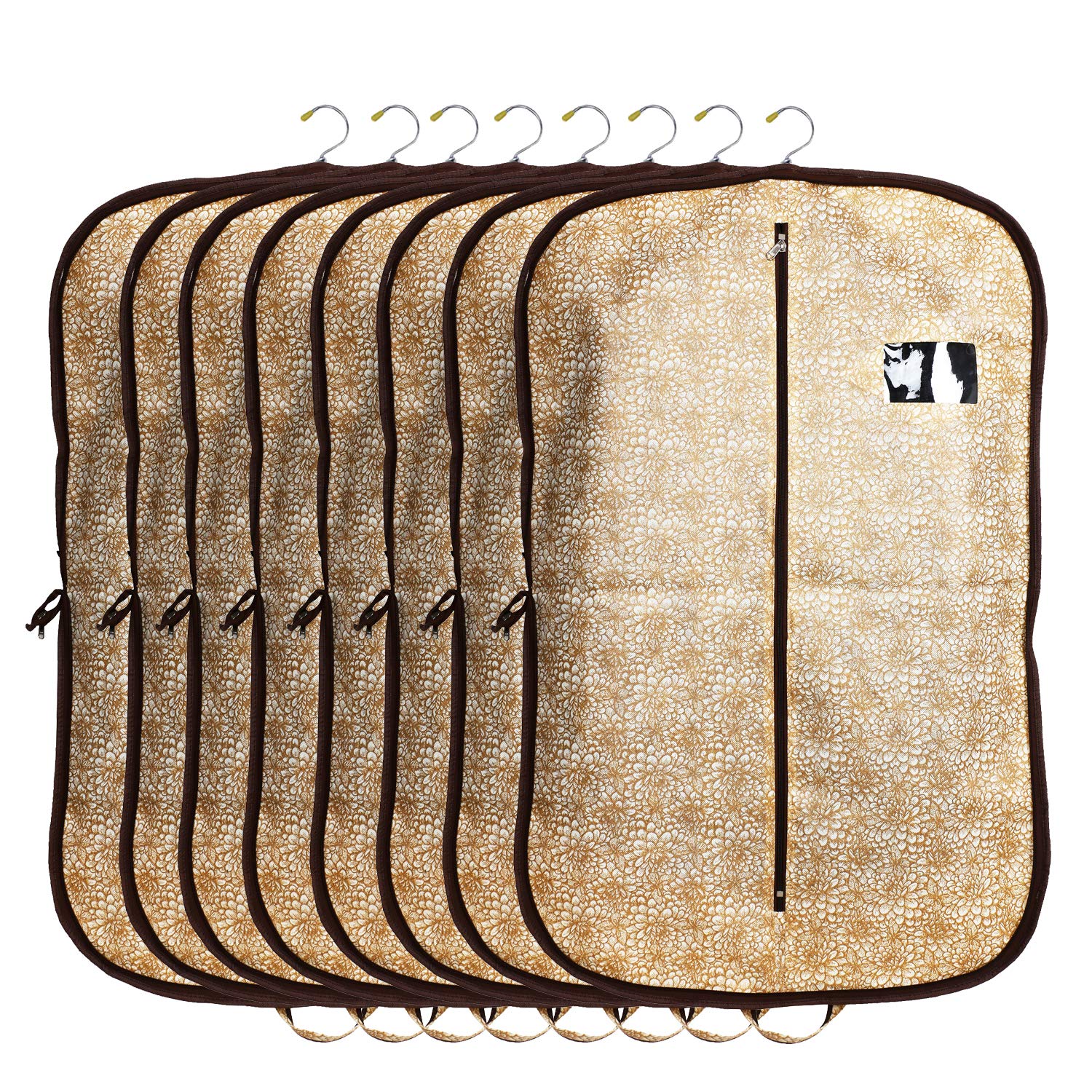 Kuber Industries Metalic Printed 8 Pieces Foldable Non Woven Mens Coat Blazer Cover (Golden Brown) -CTKTC41926 (B084J11HBC) Amazon Price History, Amazon Price Tracker