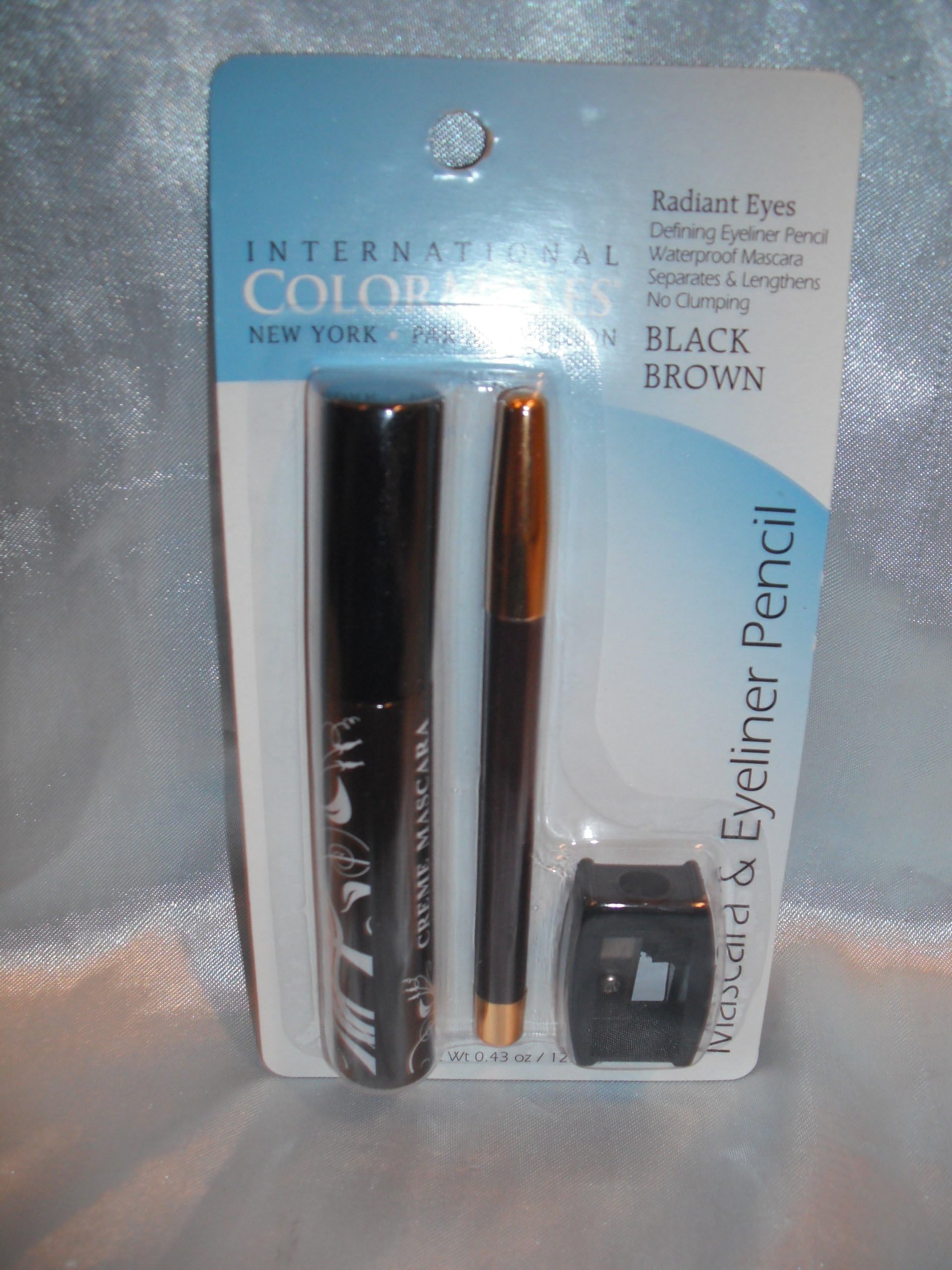 Colormates Mascara & Eyeliner Pencil (Black/Brown) + Sharpener