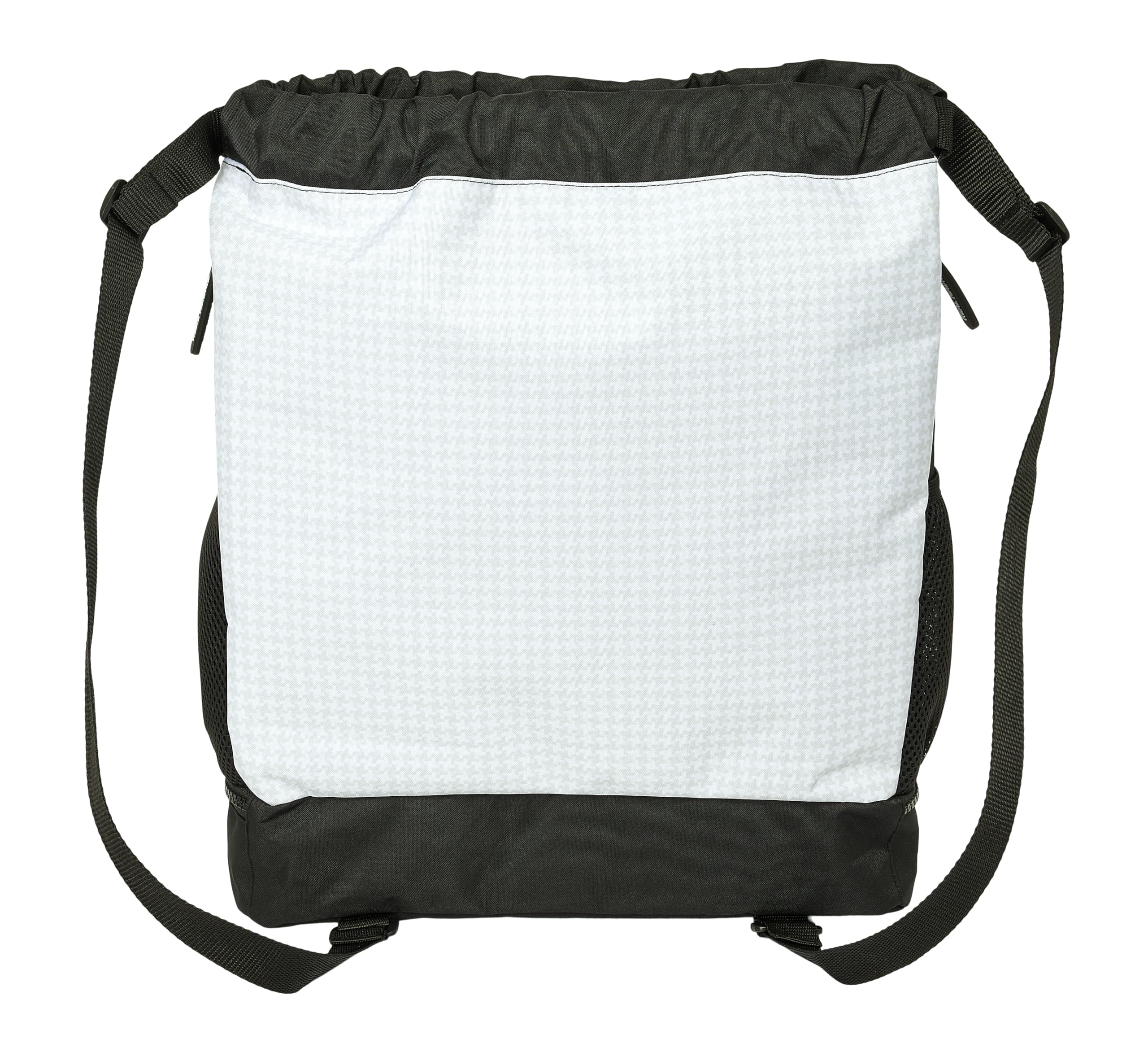 REAL MADRID 1ª EQUIPACIÓN 24/25 - Mochila Saco, Mochila, Ideal para Niños de Diferentes Edades, Cómoda y Versátil, Calidad y Resistencia, 34x15x43 cm, Color Blanco/gris