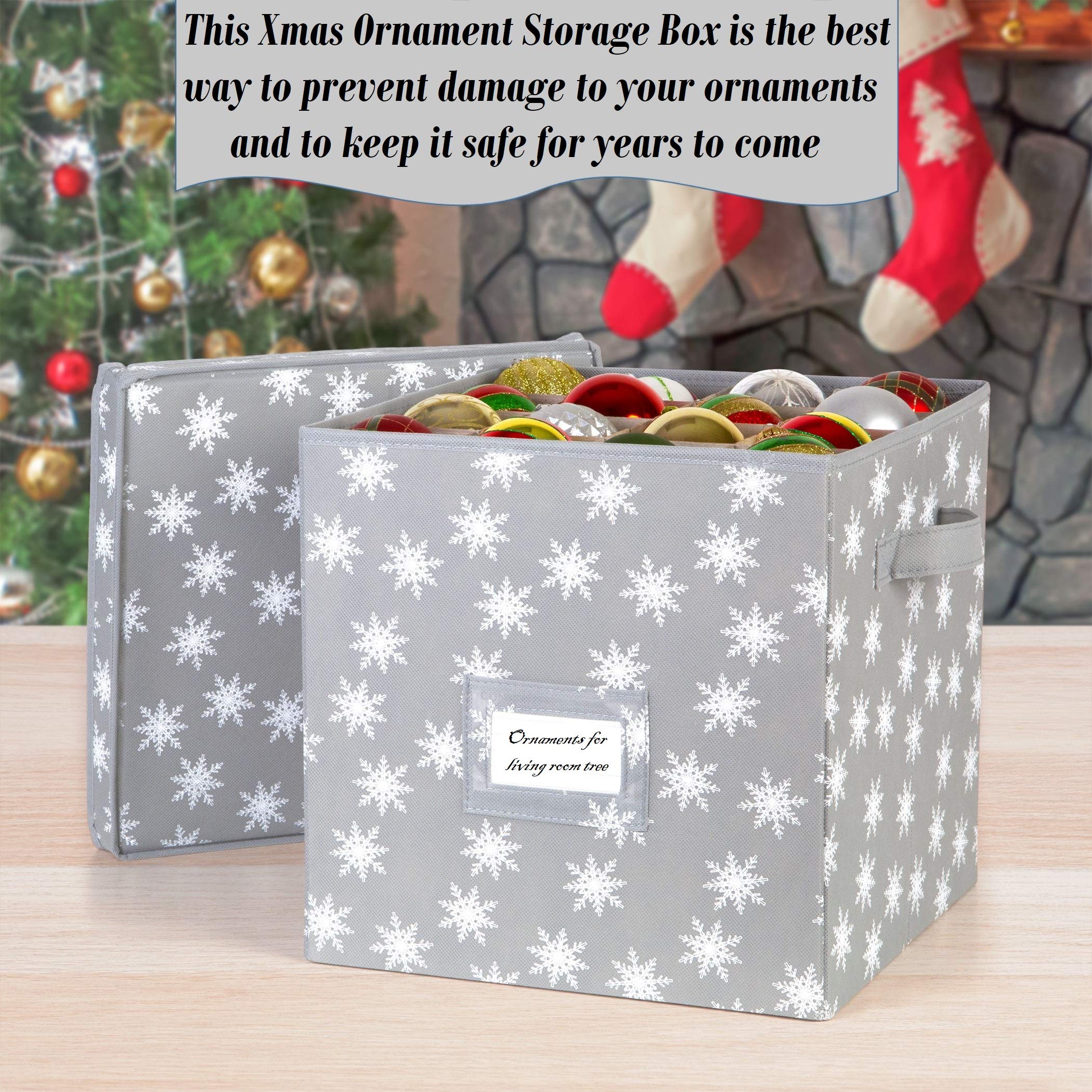 HoldN Storage Weihnachtsdeko-Box – Aufbewahrung Für Bis Zu 128 Schmuckstücke