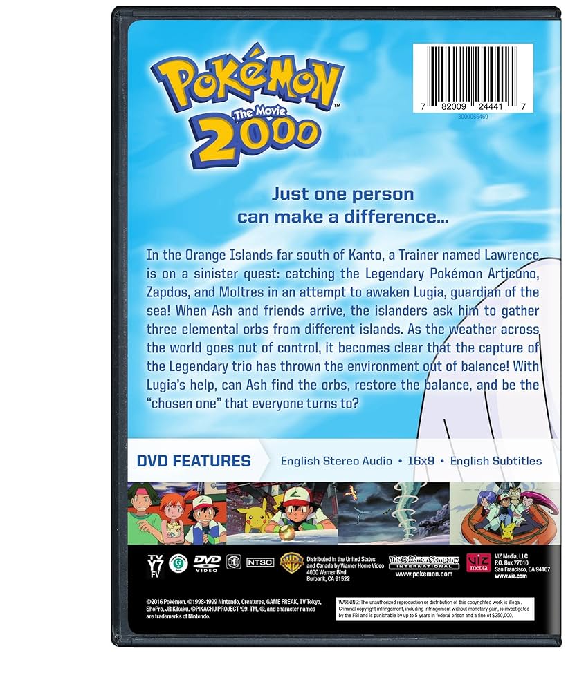 Amazon.com: Pokemon the Movie 2000 [DVD] : Veronica Taylor