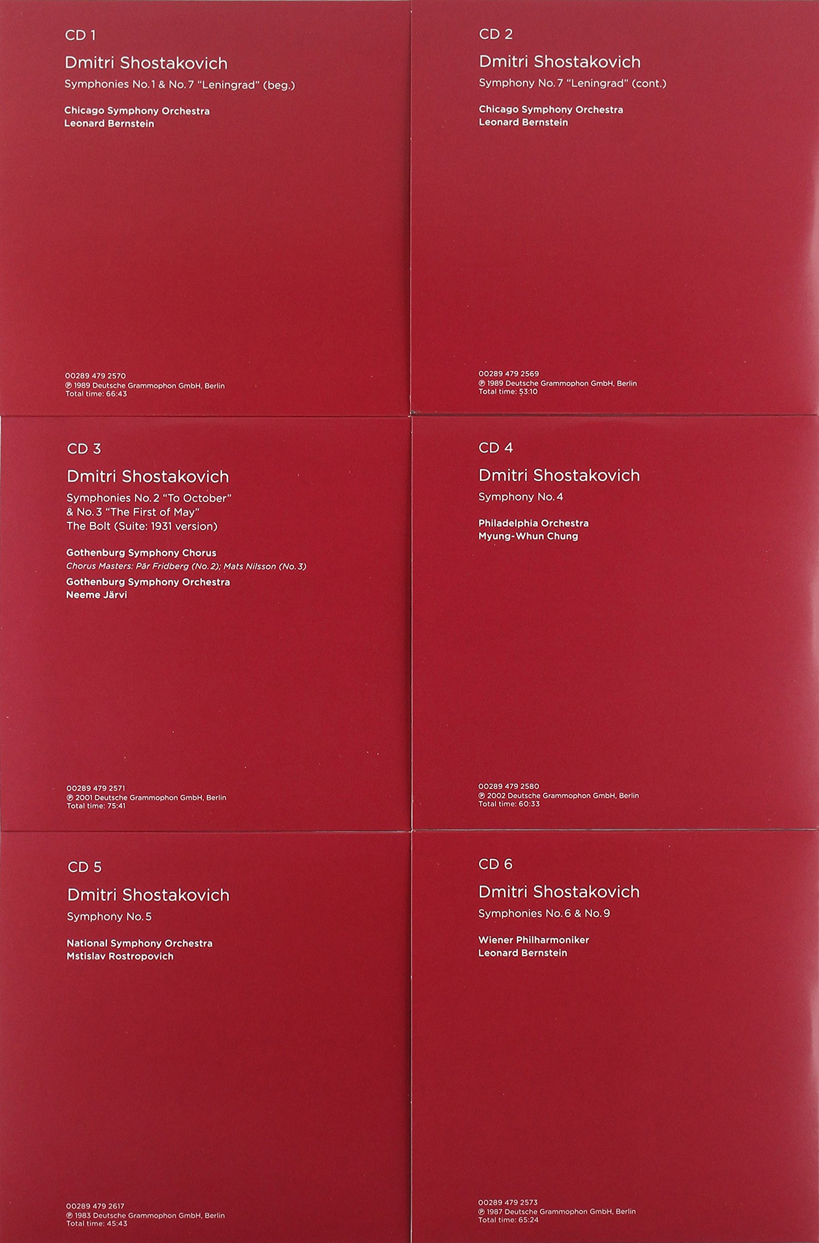 Coll Ed: Shostakovich - Complete Symphonies