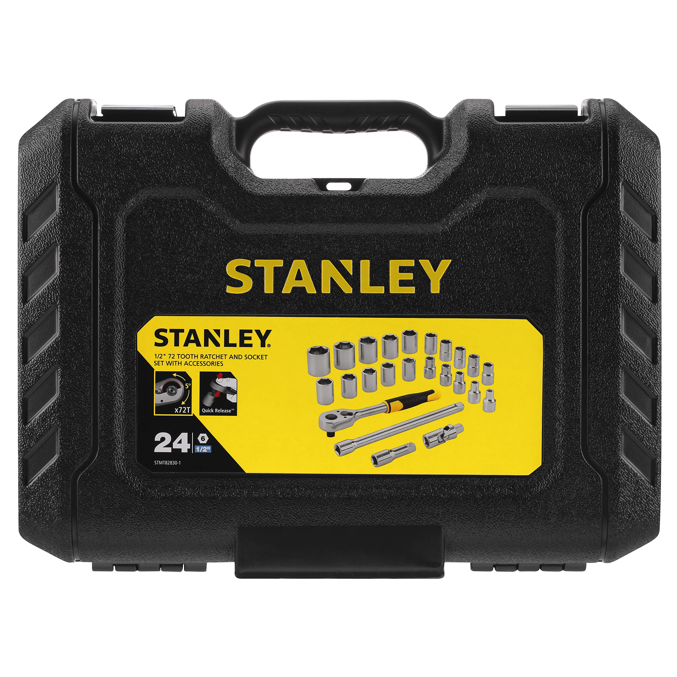 STANLEY set chiavi a bussola att. 1/2" - 24 pz