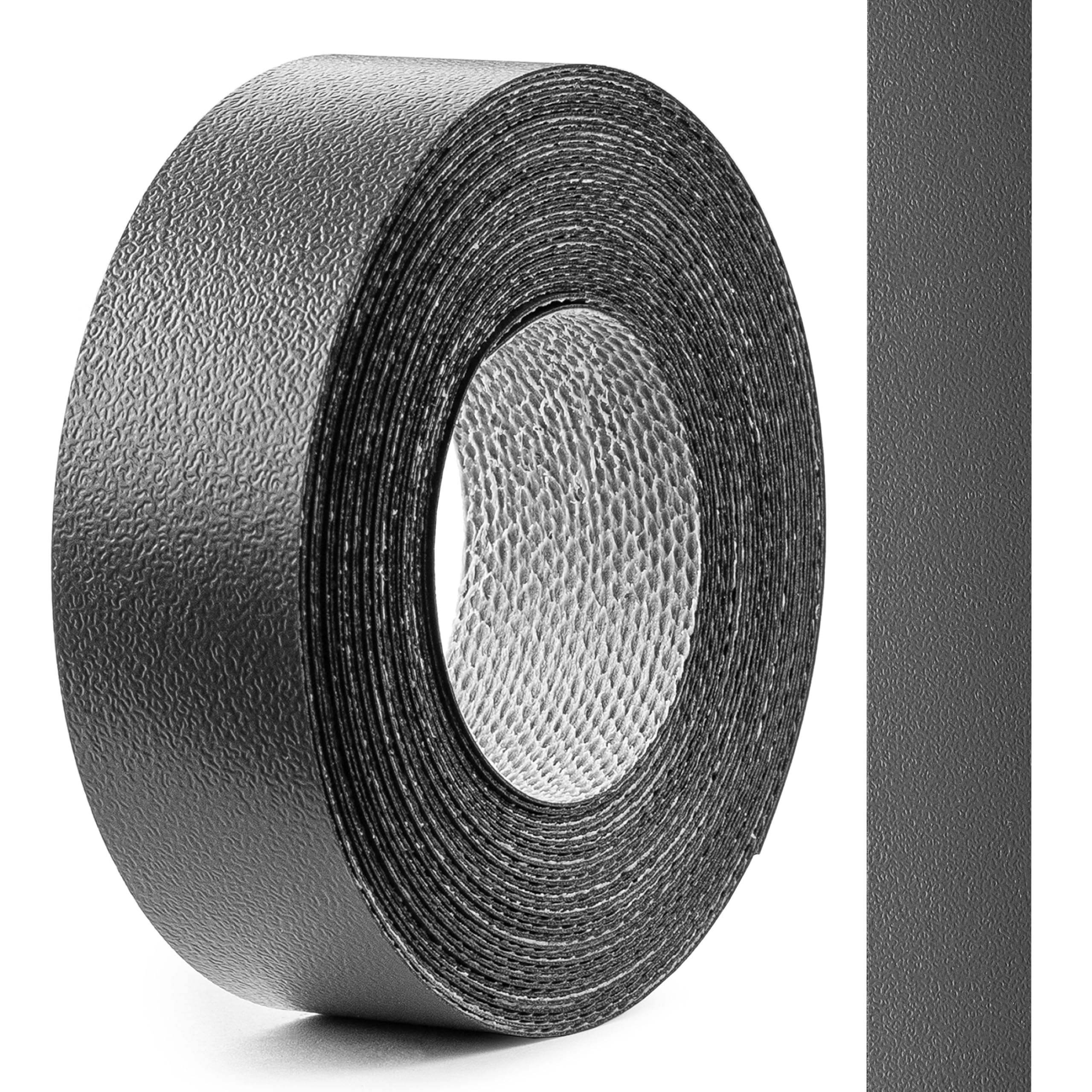 FOLDECOR Basalt Graphite Hotmelt Melamine Edge Banding Tape 21mm x 5m, Iron on Edge Trim Strip for Furniture, Cabinets, Shelves & Panels, Easy to Apply & Cut
