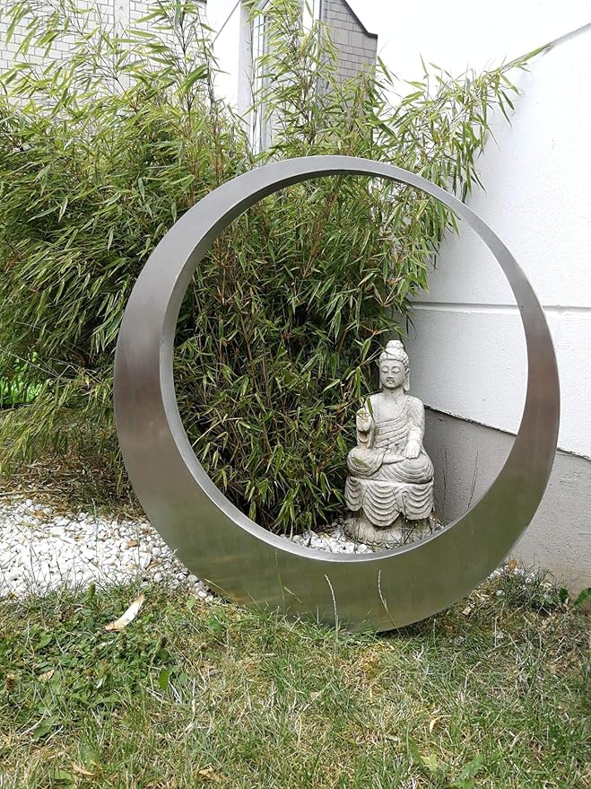 Zen Man 0315102S Stainless Steel Garden Stake Garden Sculpture 55 x 55
