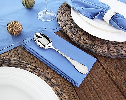 Miniatura 5 de Artaste Rain 1810 Acero inoxidable (plateado (juego de 12), cuchara de cena (7.5 pulgadas)