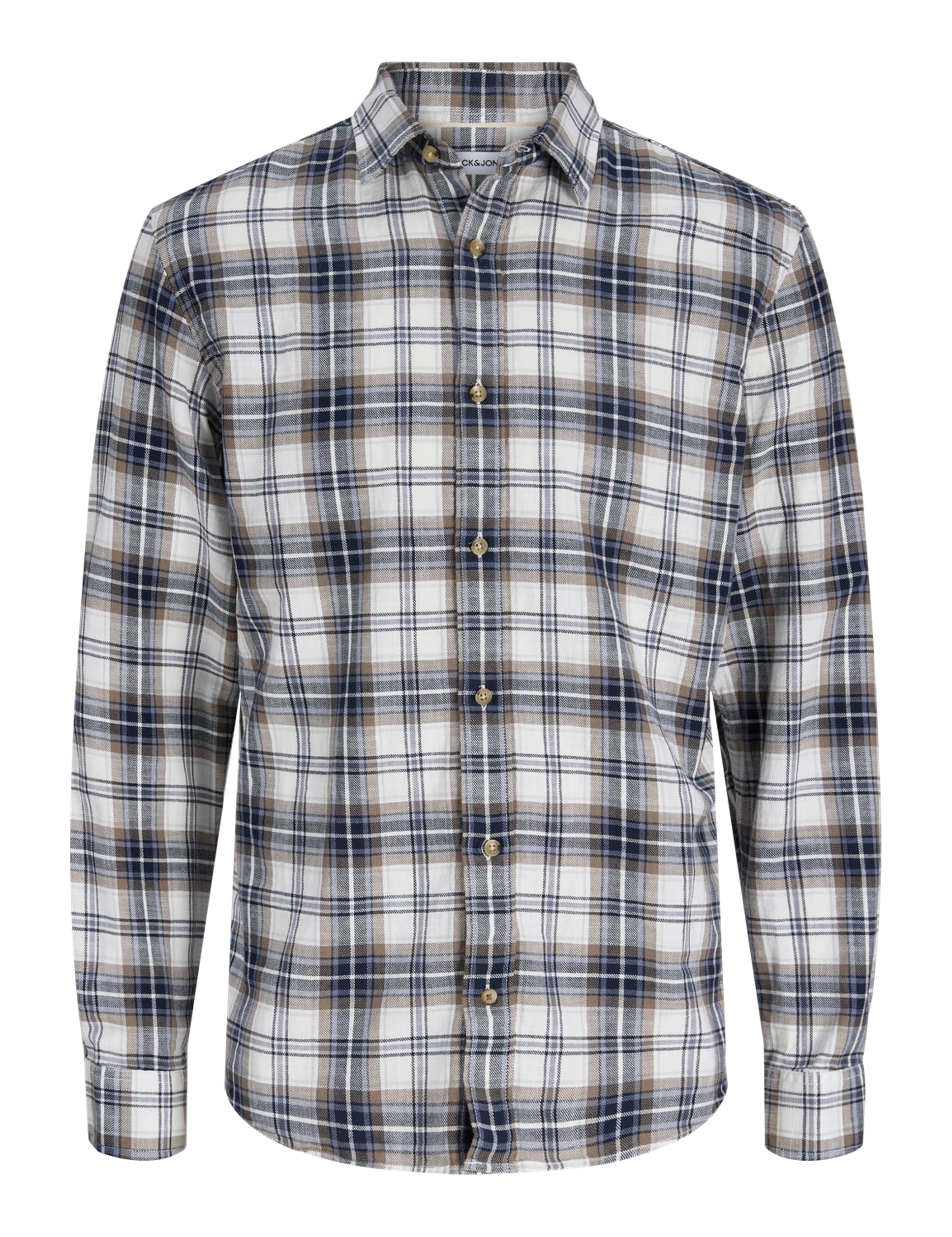 JACK & JONES Herren Freizeit Hemd JJEDOVER Check - Regular Fit