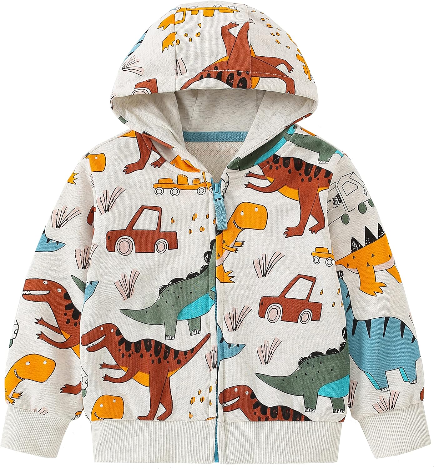 Baby Boys Zip Up Hoodie Toddler Boys Jacket Cartoon Dominican