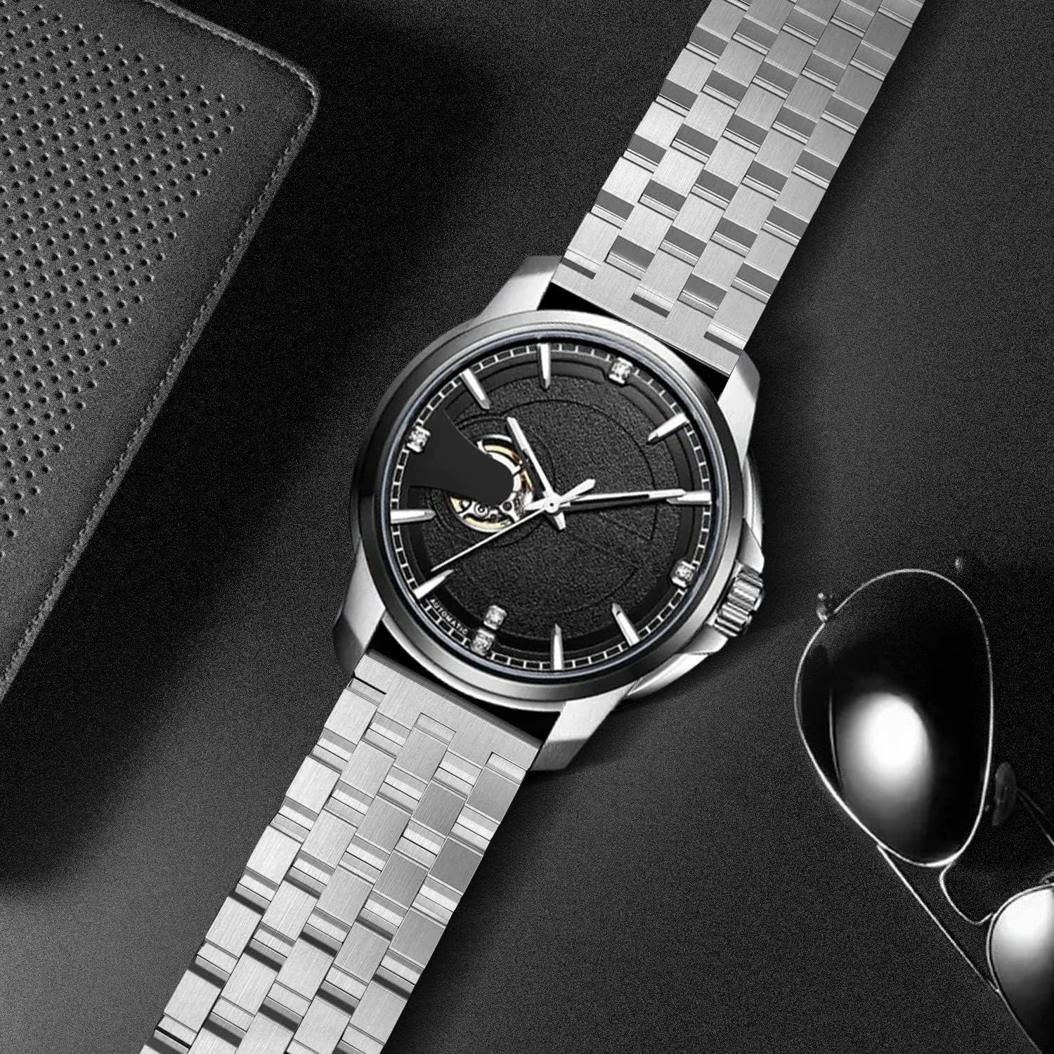 QUNDAXI Stainless Steel Watch Band 18mm 20mm 22mm 24mm Luxury Metal Quick Release Apple Watch Bands for Men Women