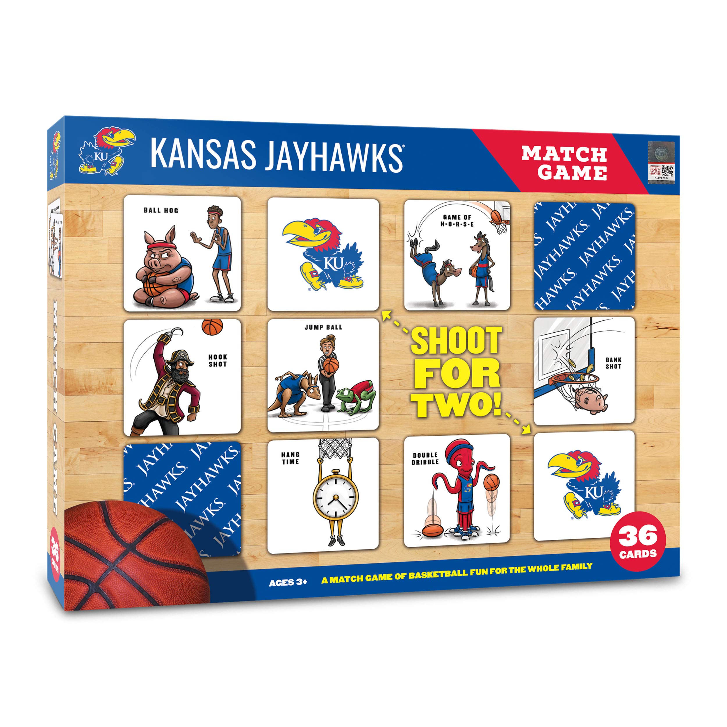 YouTheFan NCAA Officially-Licensed Memory Match Game - Humorous, Team-Specific, Original Hand-Drawn Artwork, Fun for the Whole Family, for Fans Young and Old