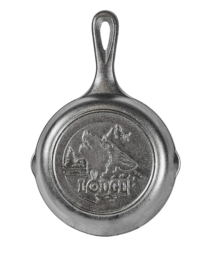 Lodge Mfg Company Cast Iron 6.5" Wolf Skillet (6.5 Inches, Black