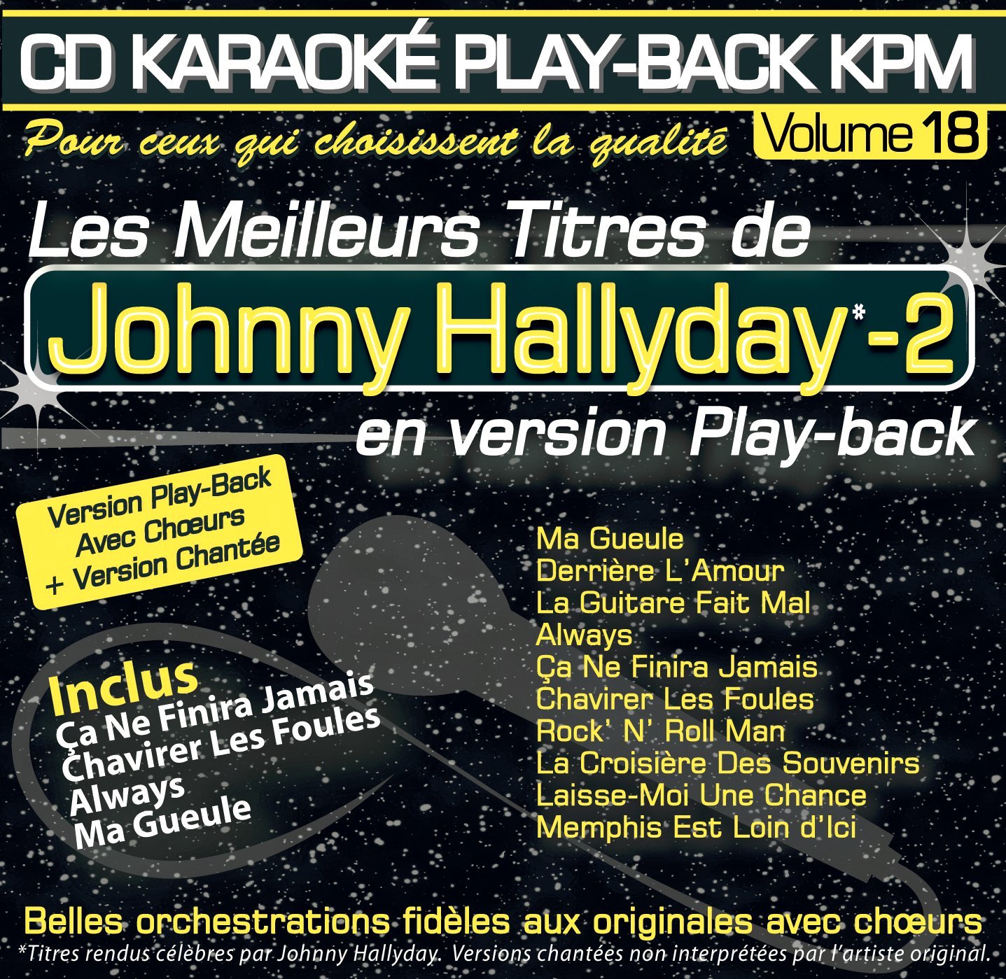 Karaoké Play-Back Kpm Vol. Johnny Hallyday Vol.