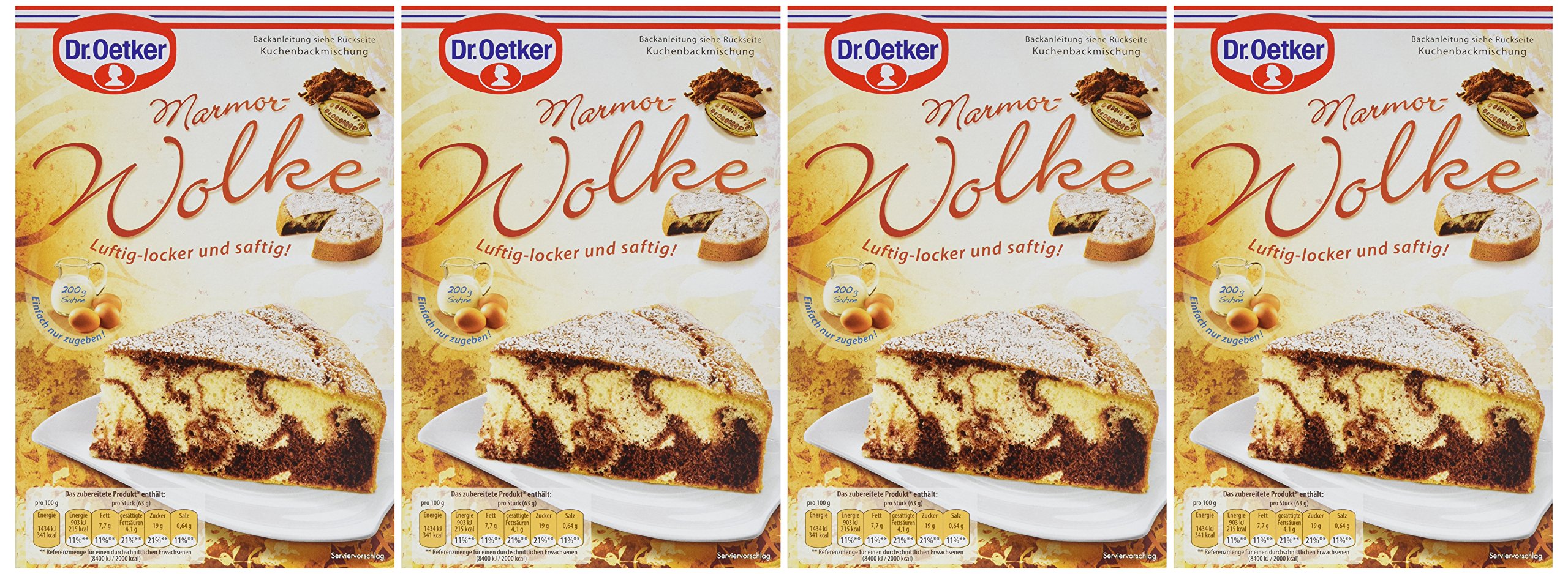 Dr. Oetker Marmor-Wolke, 4er Pack (4 x 455 g)