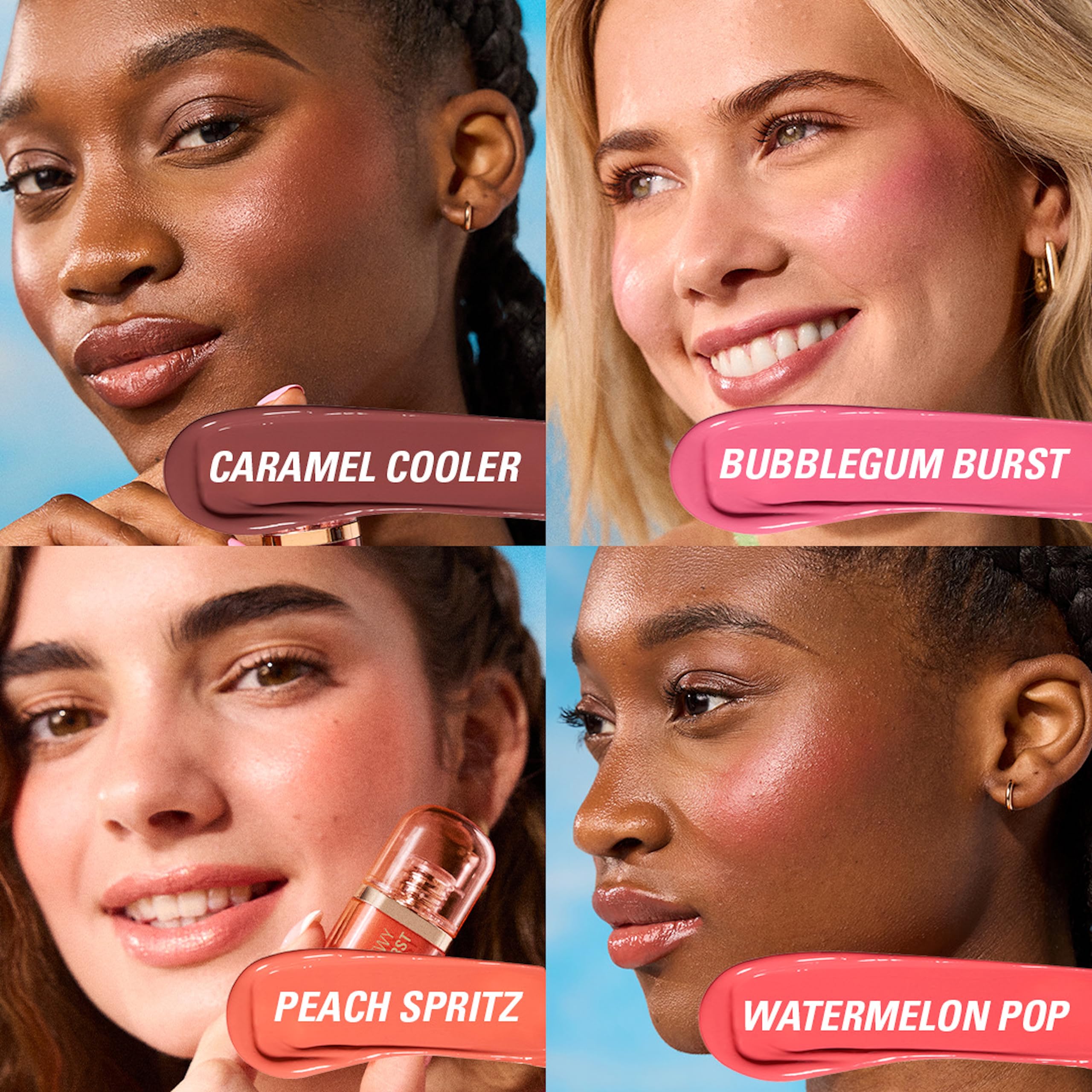Revolution Superdewy Liquid Blush Burst, Buildable Colour for Cheek Serum Formula with Peptides & Hyaluronic Acid - Image 4
