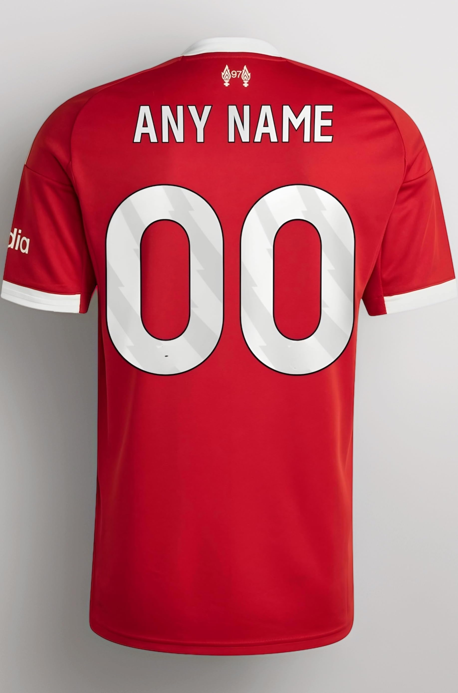 Customized Red Football Jersey | Personalized Sports T-Shirt with Custom Name & Number | Premium Dry-Fit, Breathable Red Fanwear | Comfort Jersey
