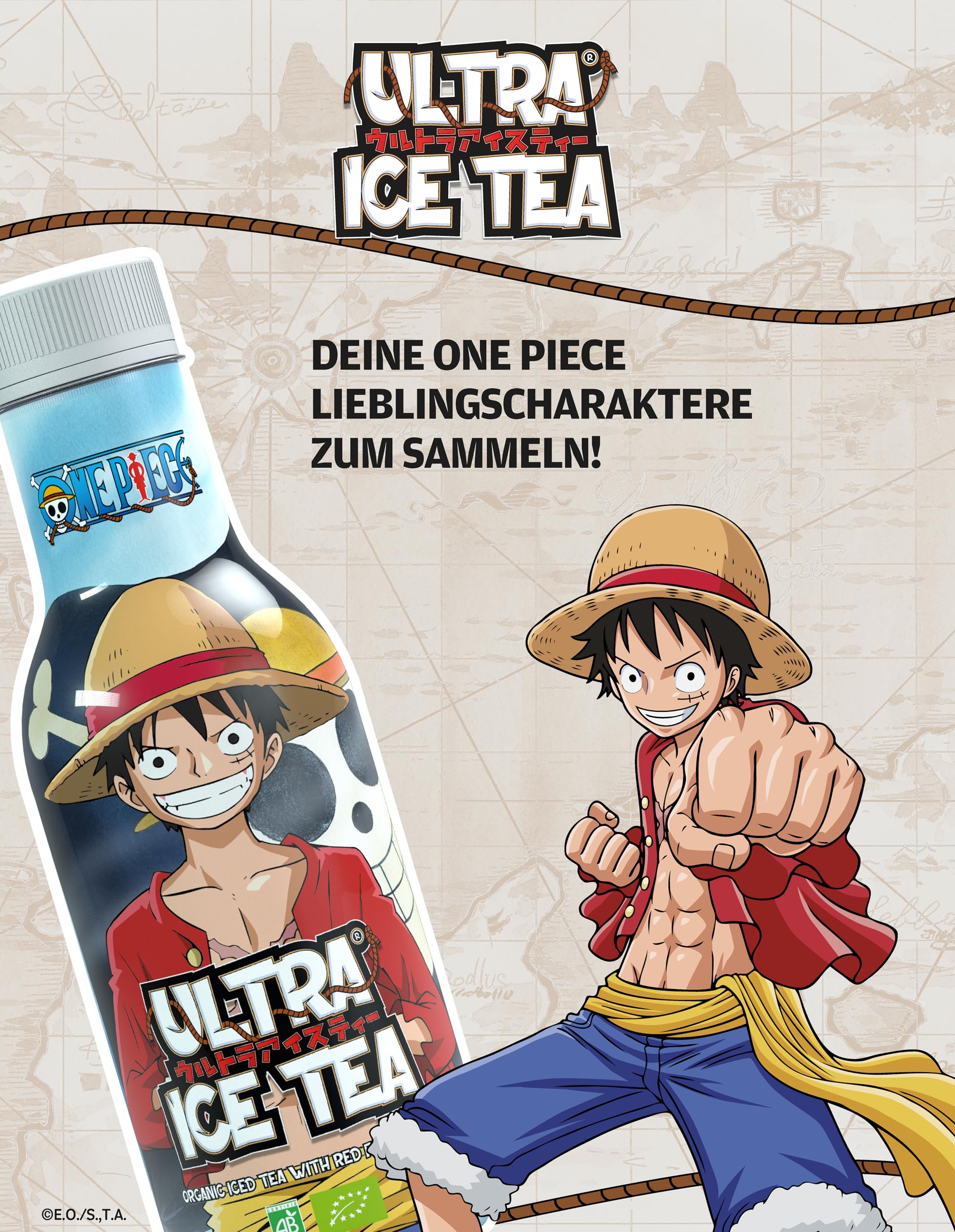 Té helado ecológico, One Piece Luffy - 500 ml