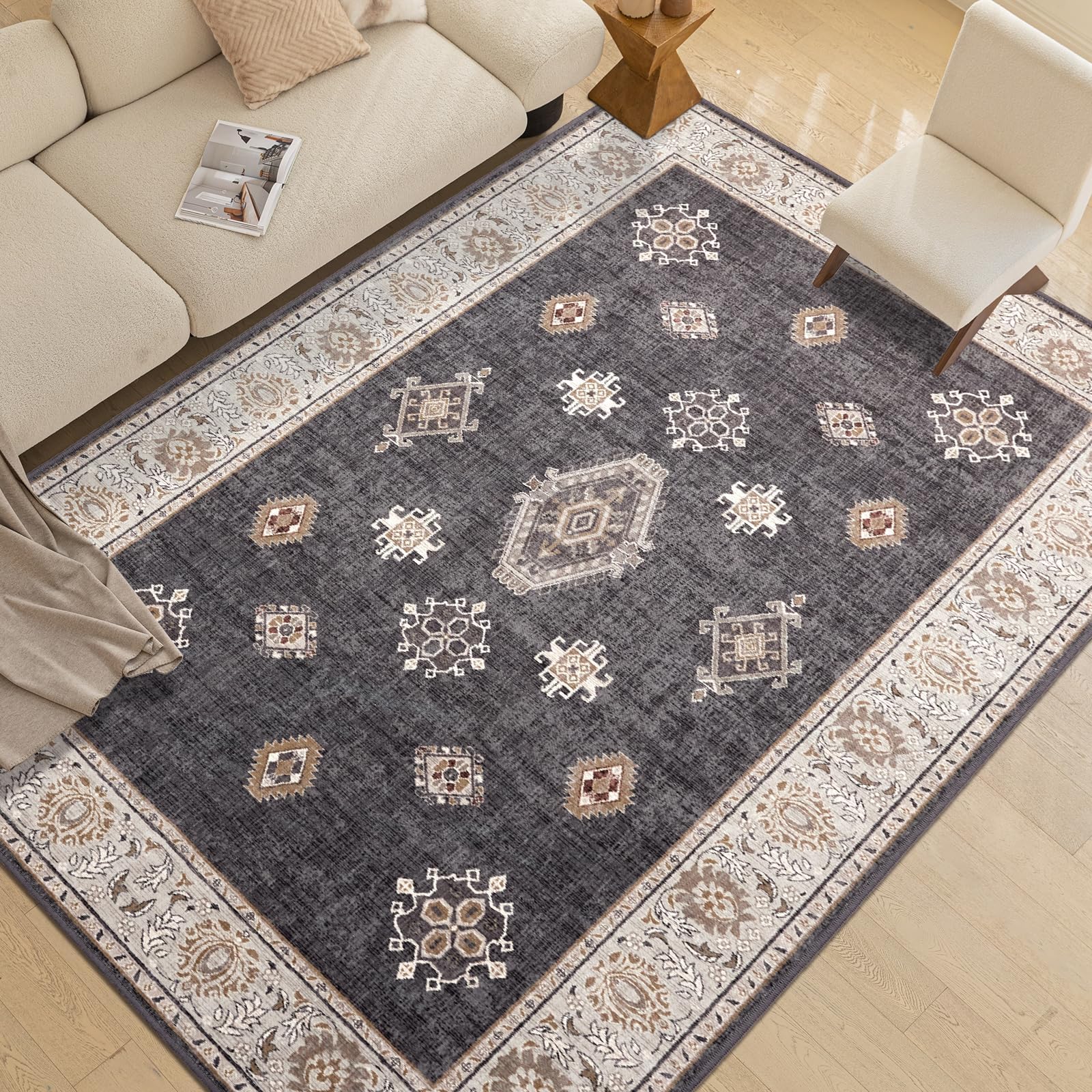 新品未使用 tenbox original rug 10匣 ラグマット Amazon.com: ILANGO Vintage 8'x10' Area Rugs for Living Room