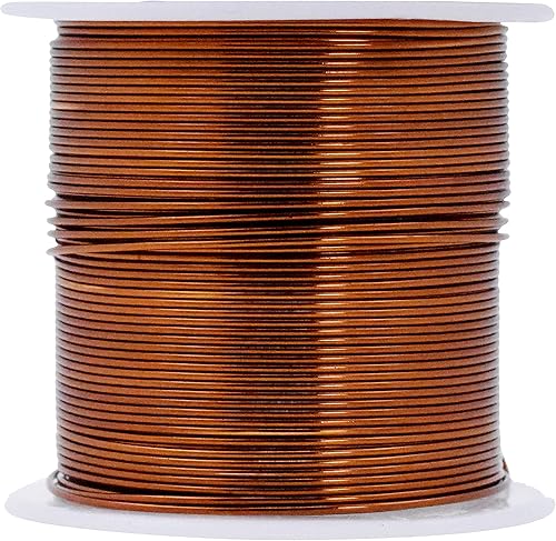 Vista 196 de Mandala Crafts Alambre de aluminio anodizado de calibre 8 para hacer joyas, alambre neutro flexible de color de 128 pies, flexible y flexible