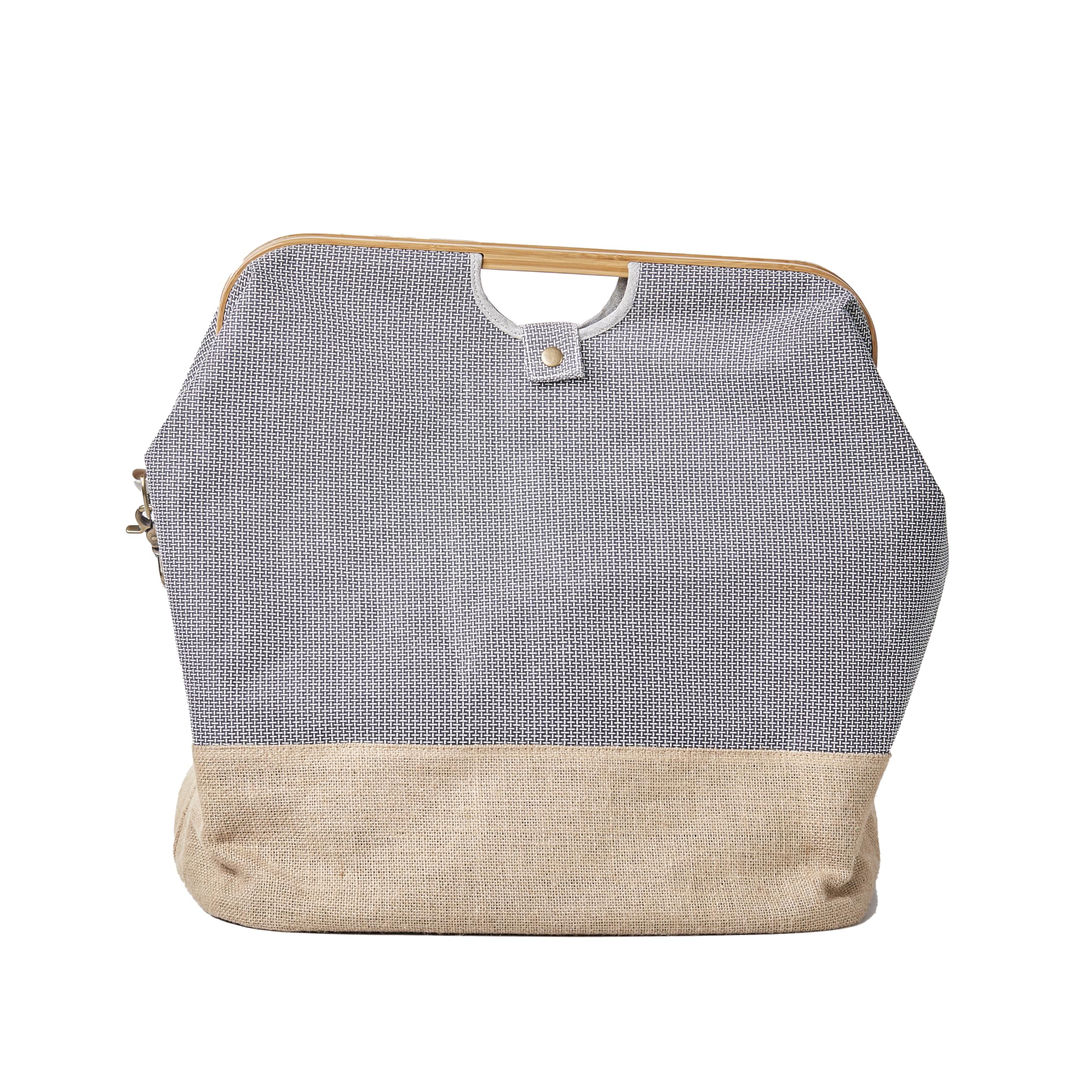 Prym 612557 Store & Travel Bag Canvas & Bamboo M, Anthrazit Piece, One Size, Charcoal